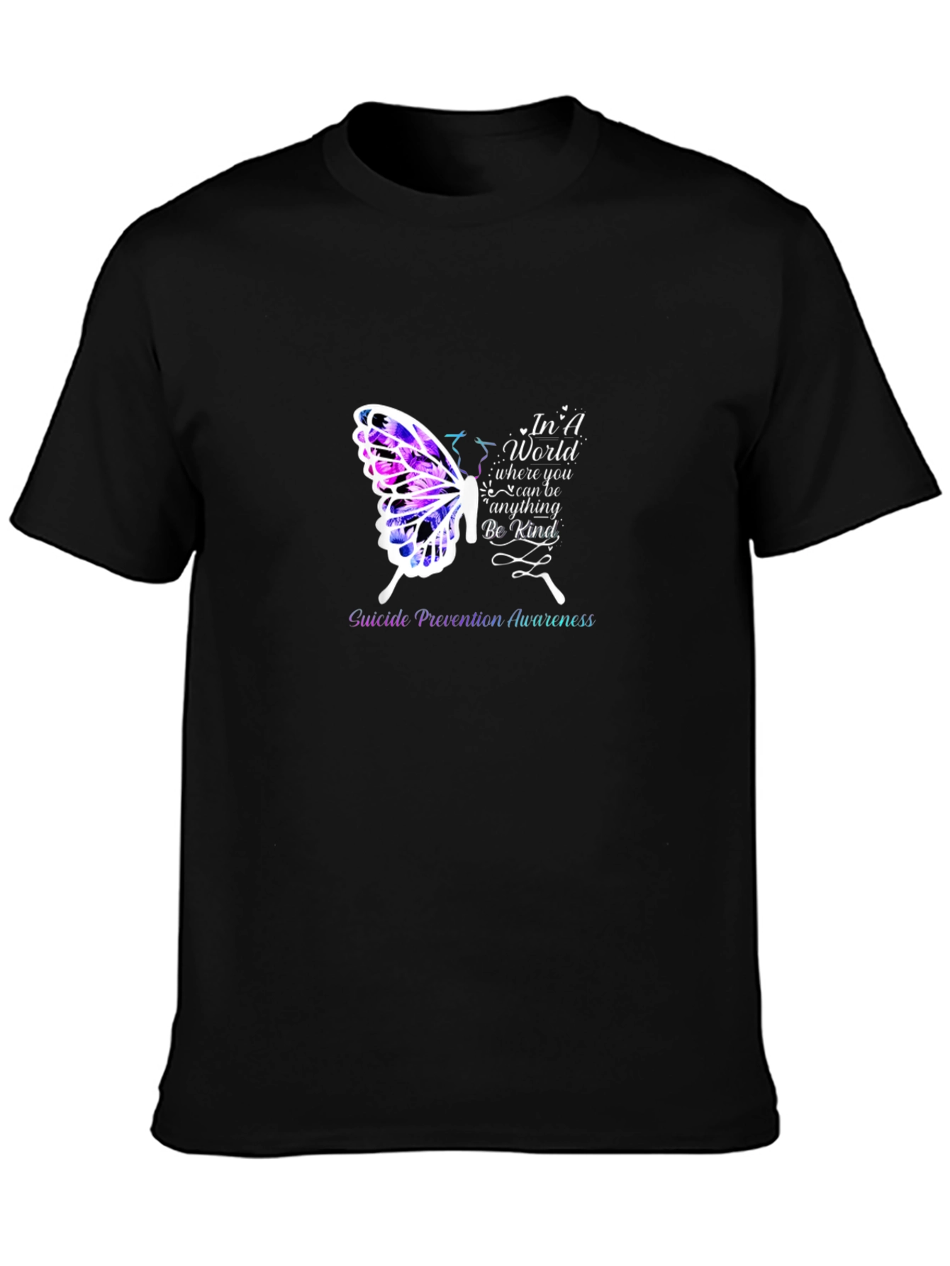 Suicide Prevention Butterfly Graphic T-Shirt