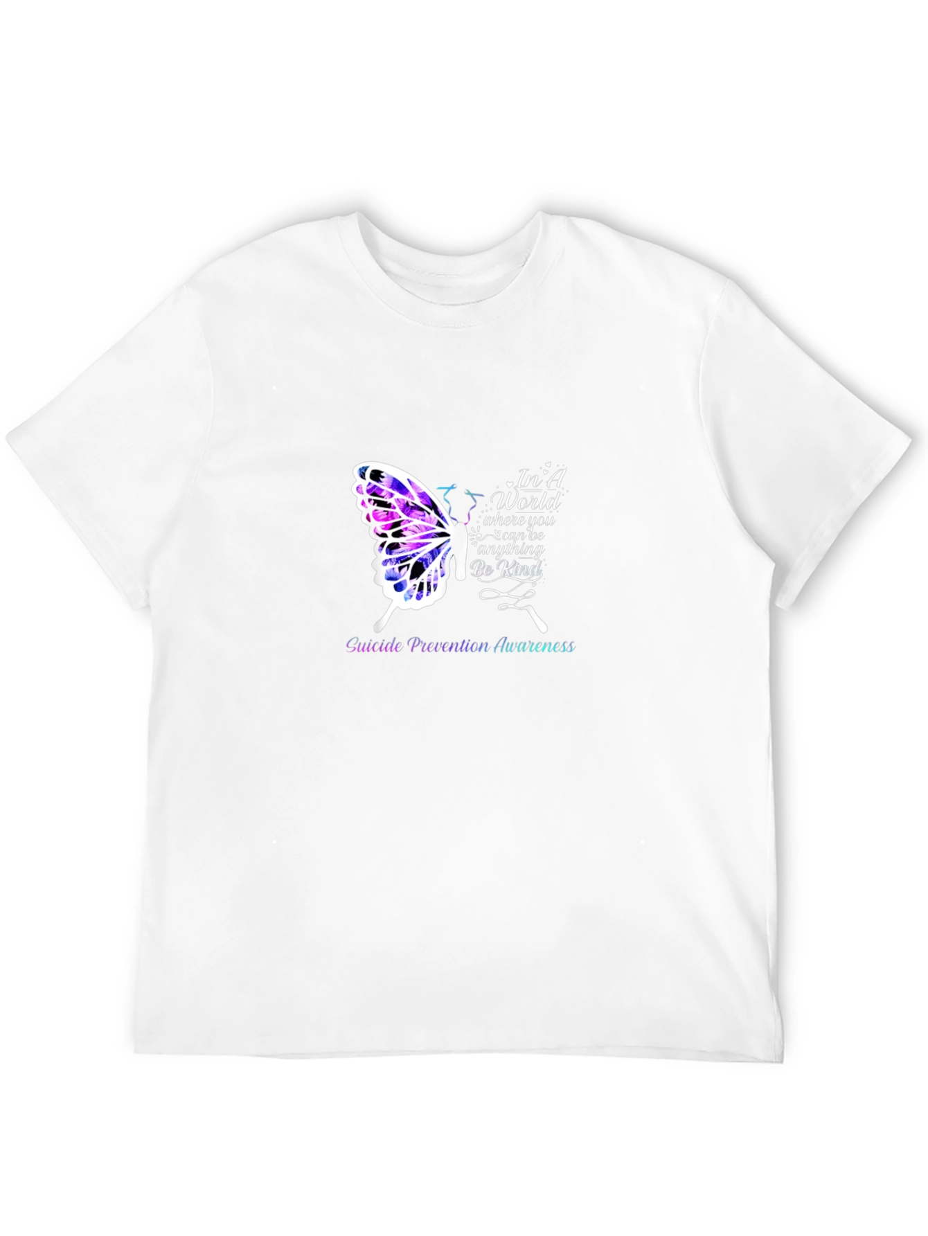 Suicide Prevention Butterfly Graphic T-Shirt