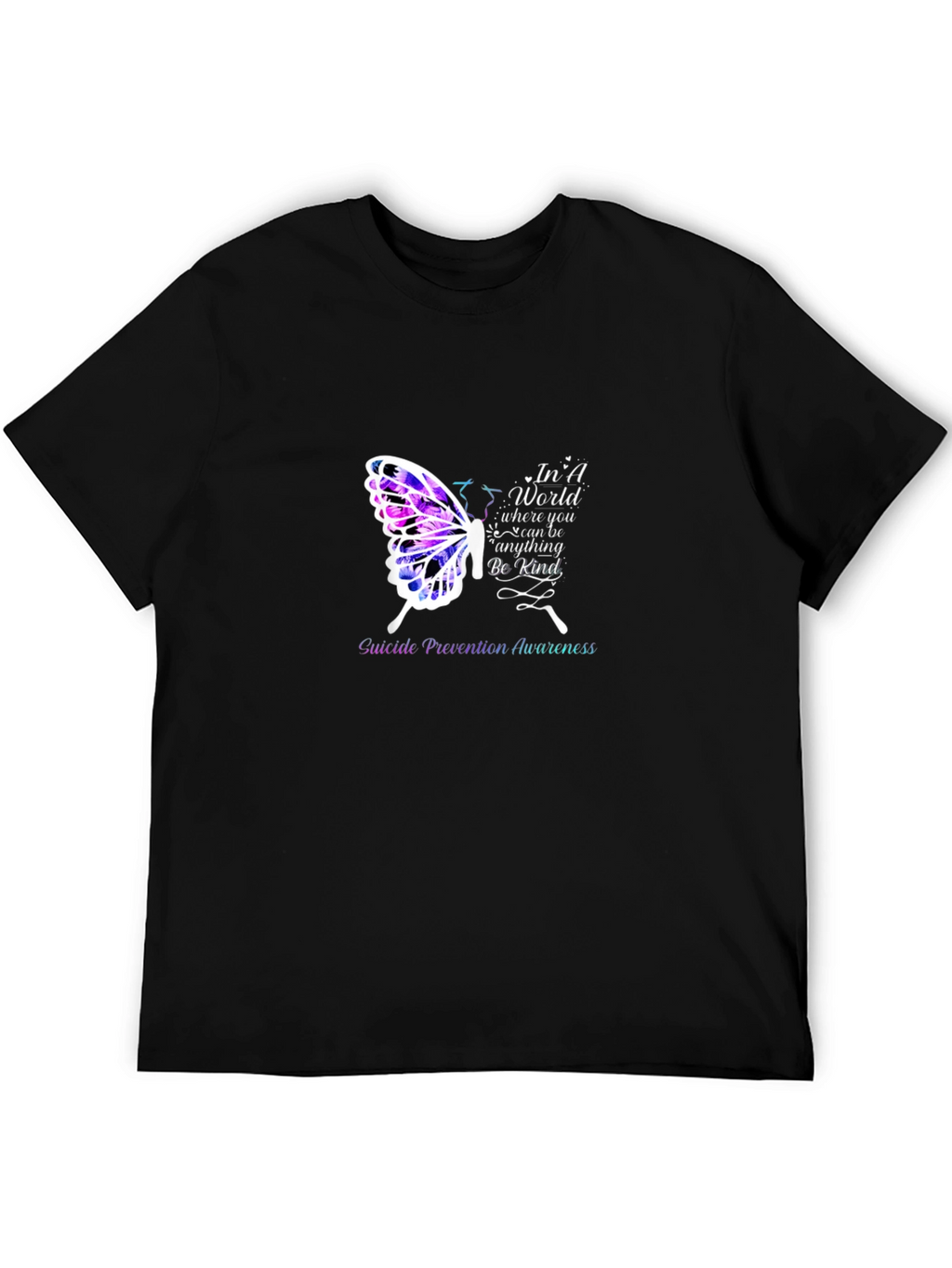 Suicide Prevention Butterfly Graphic T-Shirt