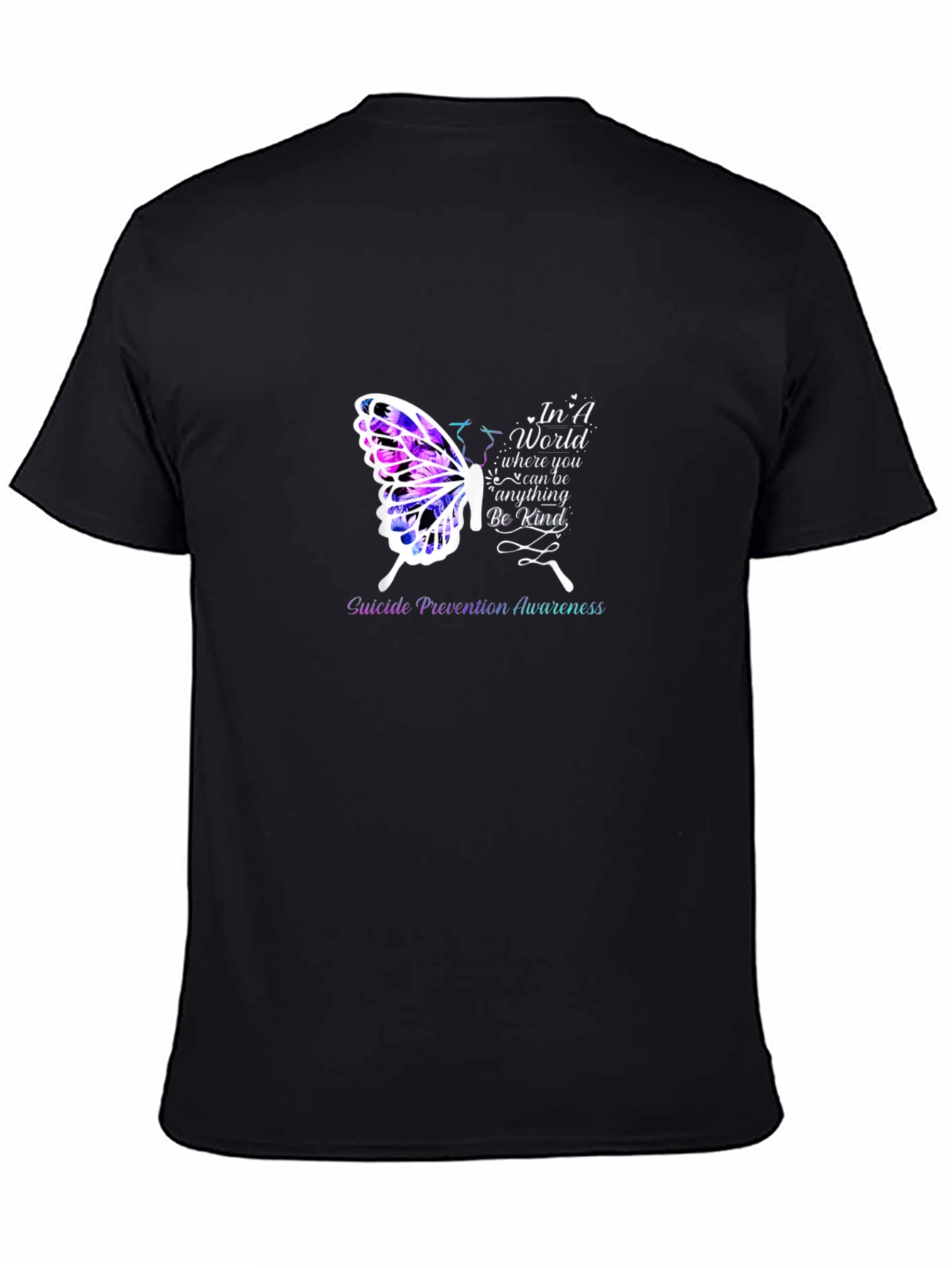 Suicide Prevention Butterfly Graphic T-Shirt