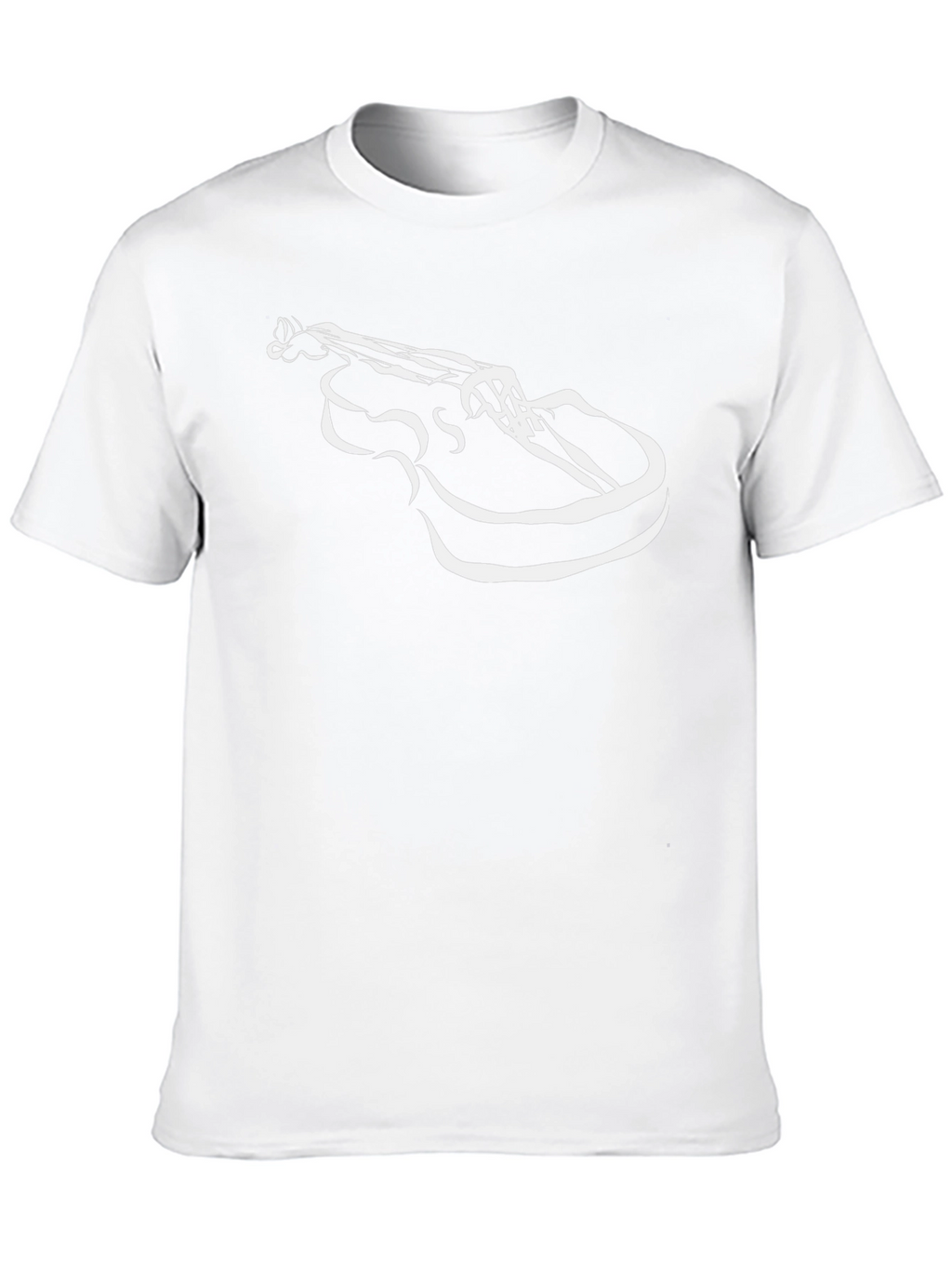 Abstract Violin Graphic Tee - Cool Musician Shirt