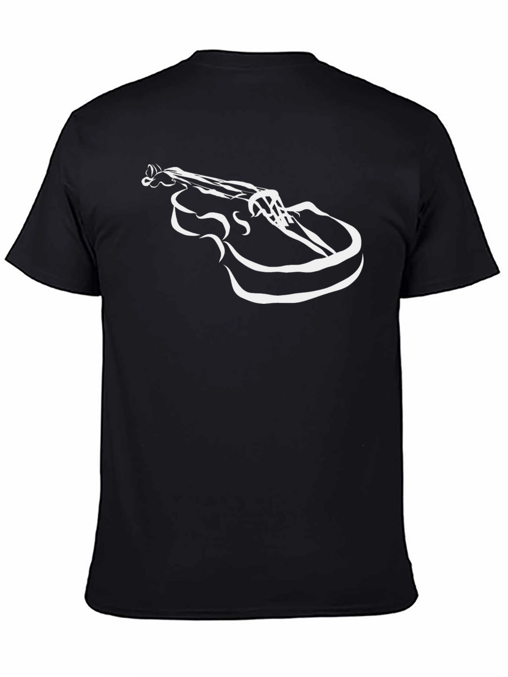 Abstract Violin Graphic Tee - Cool Musician Shirt