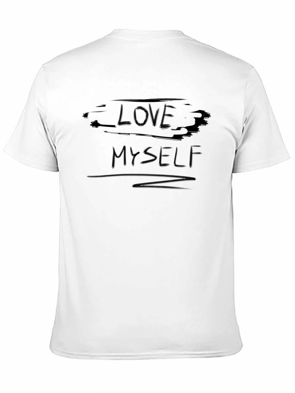 Love Myself Graphic Tee - Black Cotton Comfort