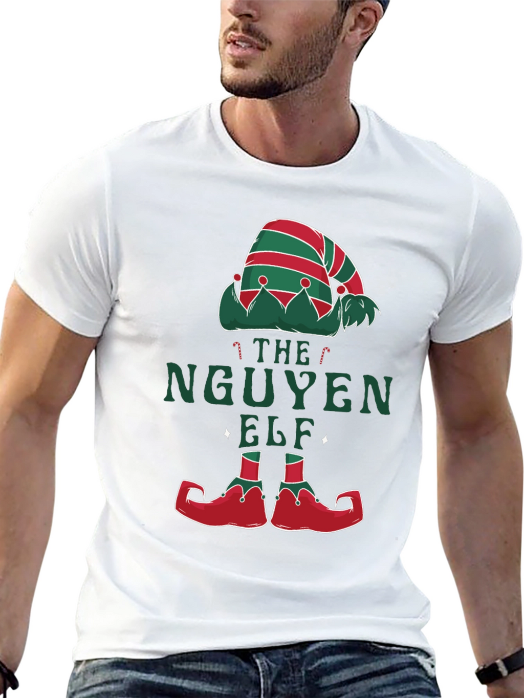 The Nguyen Elf Christmas T-Shirt Funny Holiday Tee
