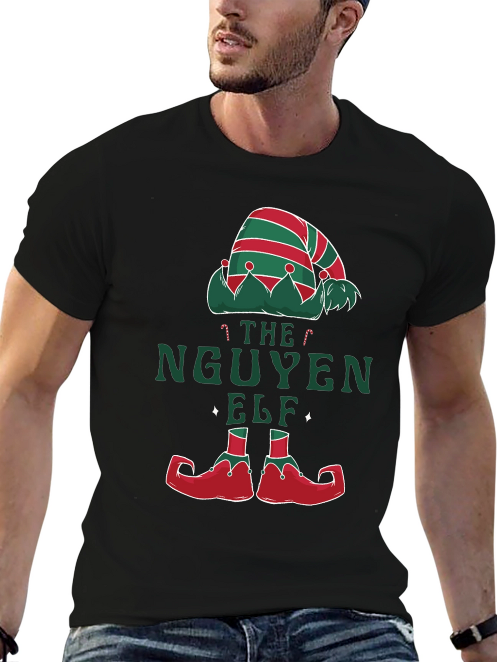 The Nguyen Elf Christmas T-Shirt Funny Holiday Tee