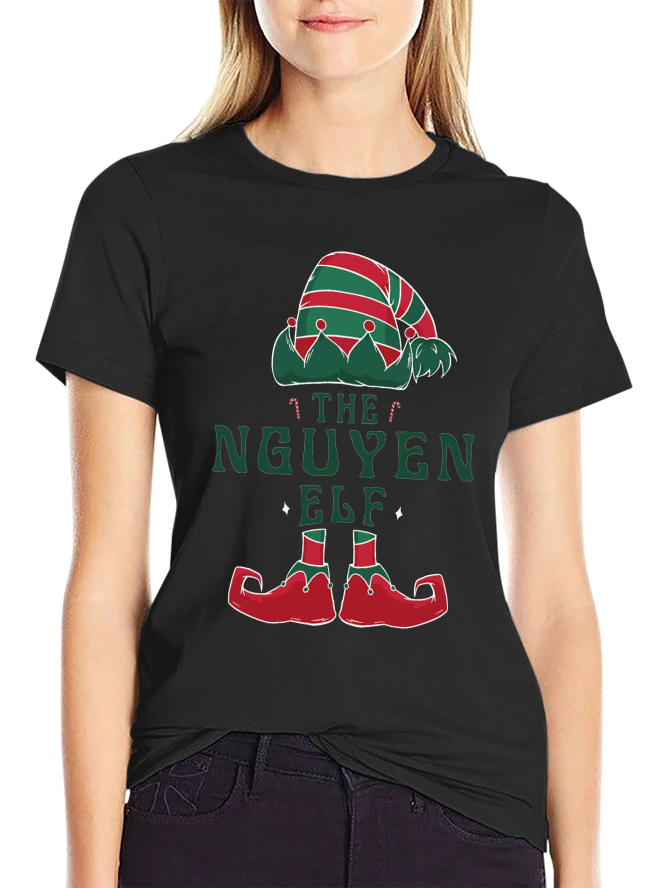 The Nguyen Elf Christmas T-Shirt Funny Holiday Tee