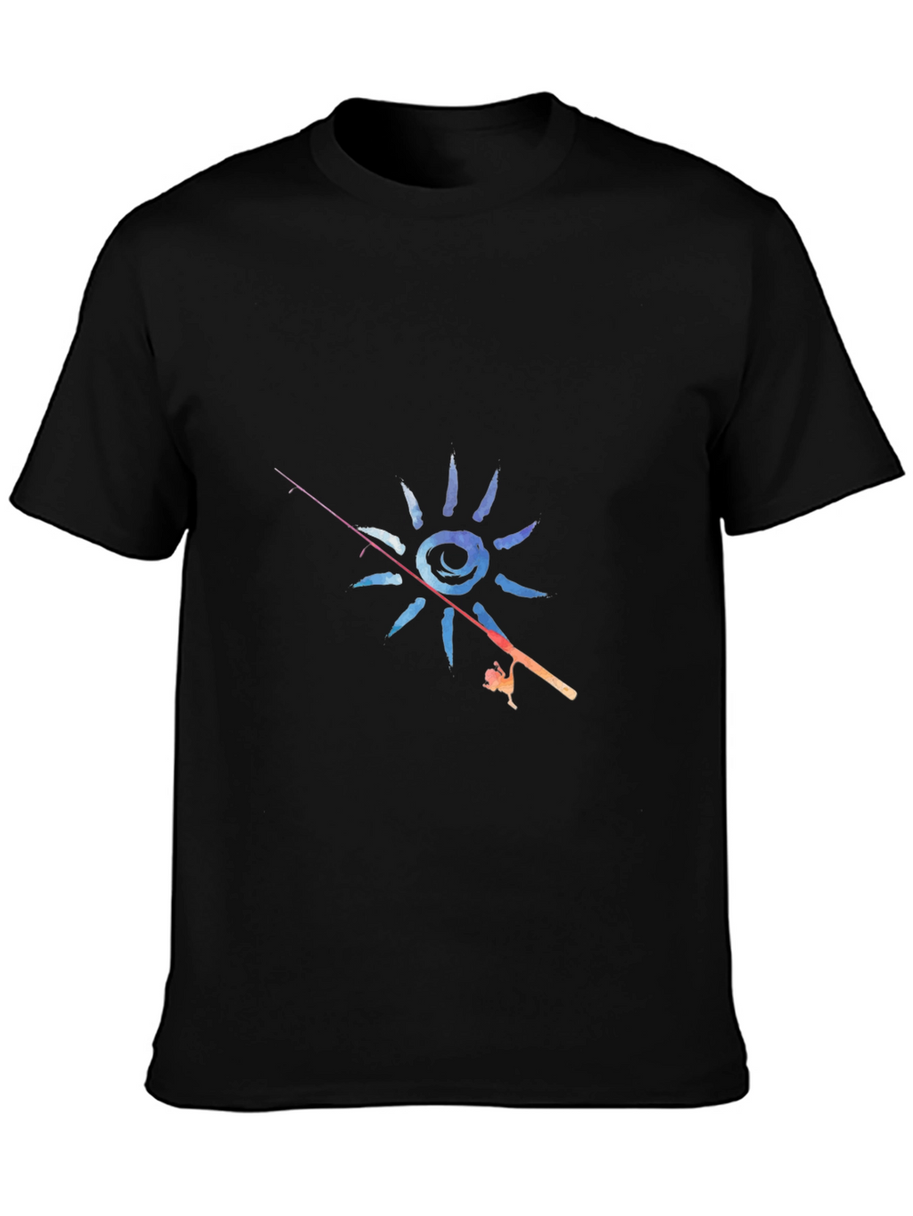 Fishing Sun Graphic T-Shirt