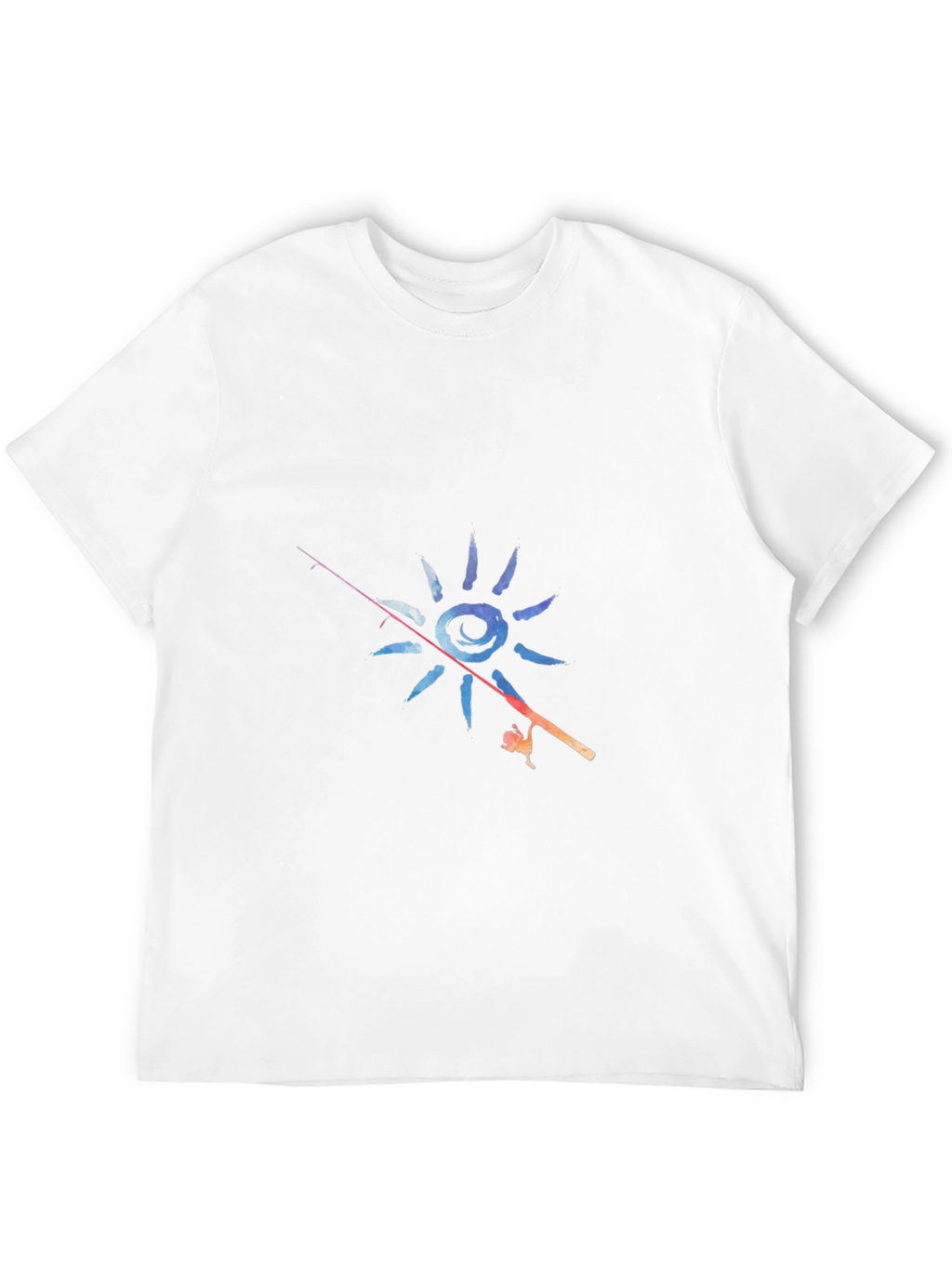Fishing Sun Graphic T-Shirt
