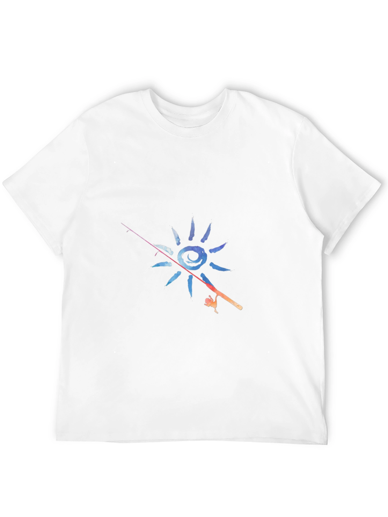 Fishing Sun Graphic T-Shirt