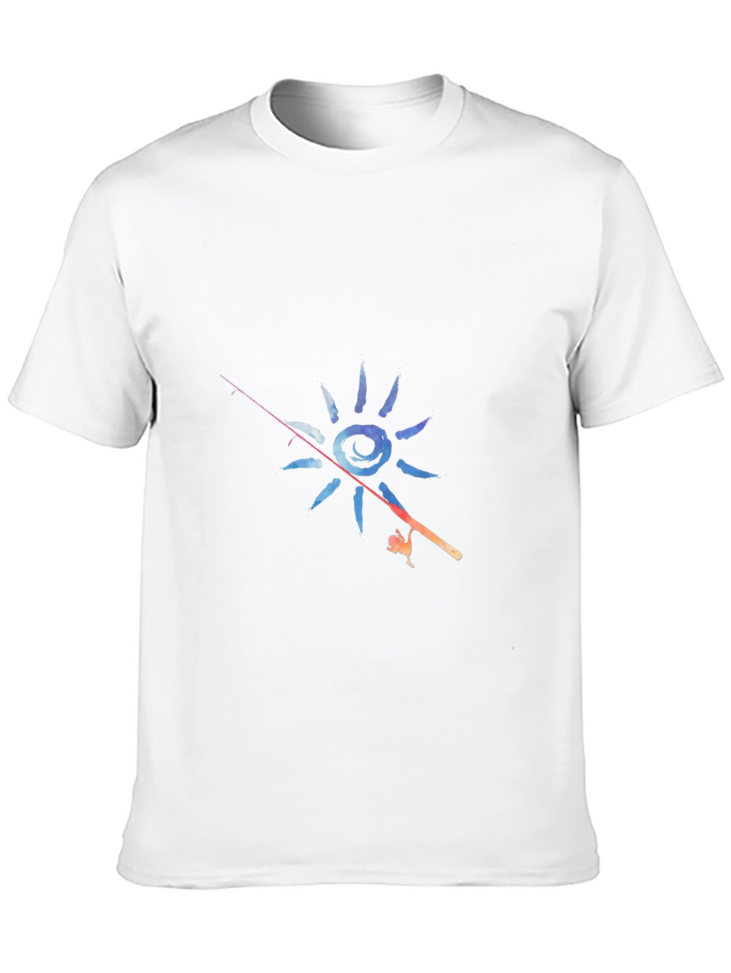 Fishing Sun Graphic T-Shirt
