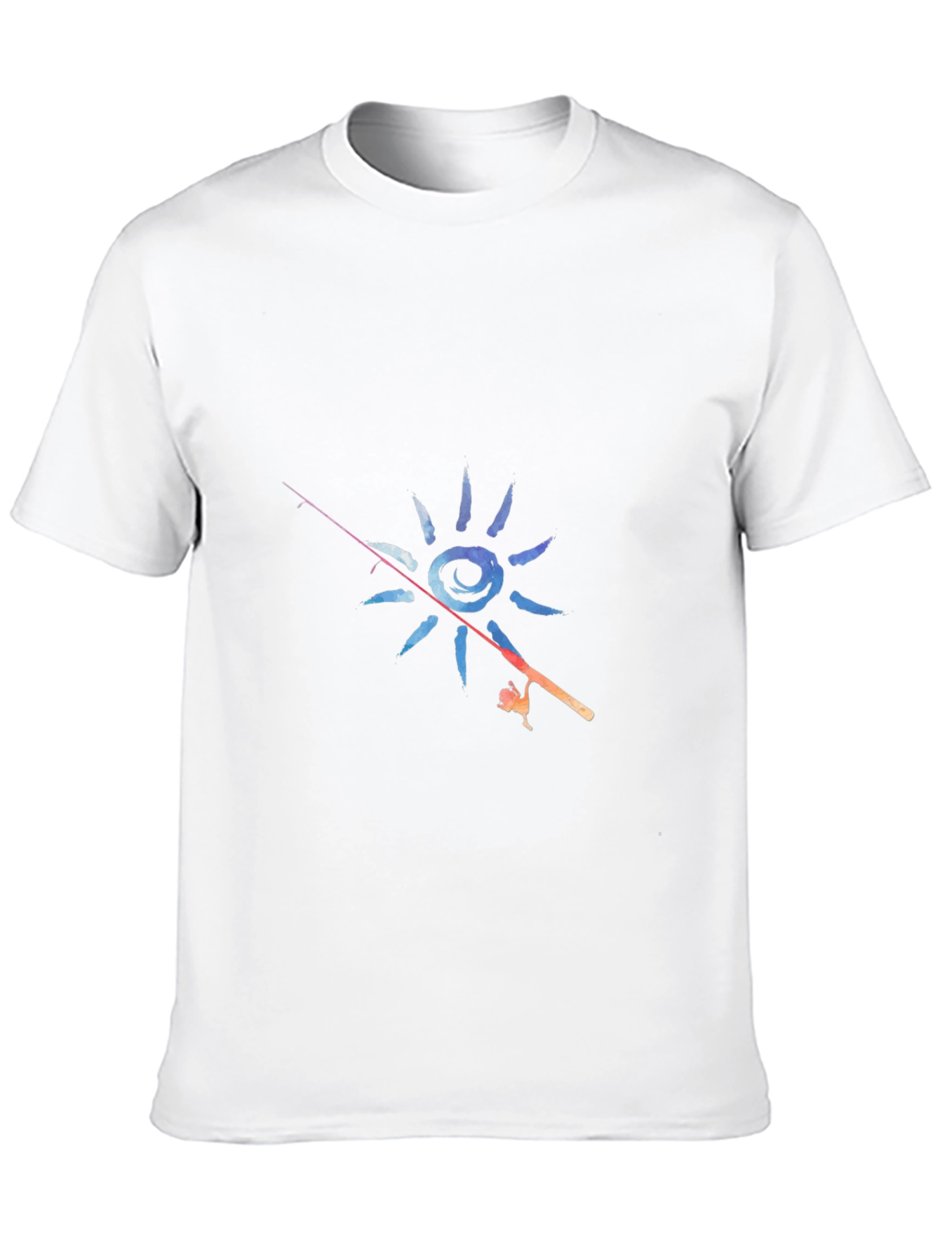 Fishing Sun Graphic T-Shirt