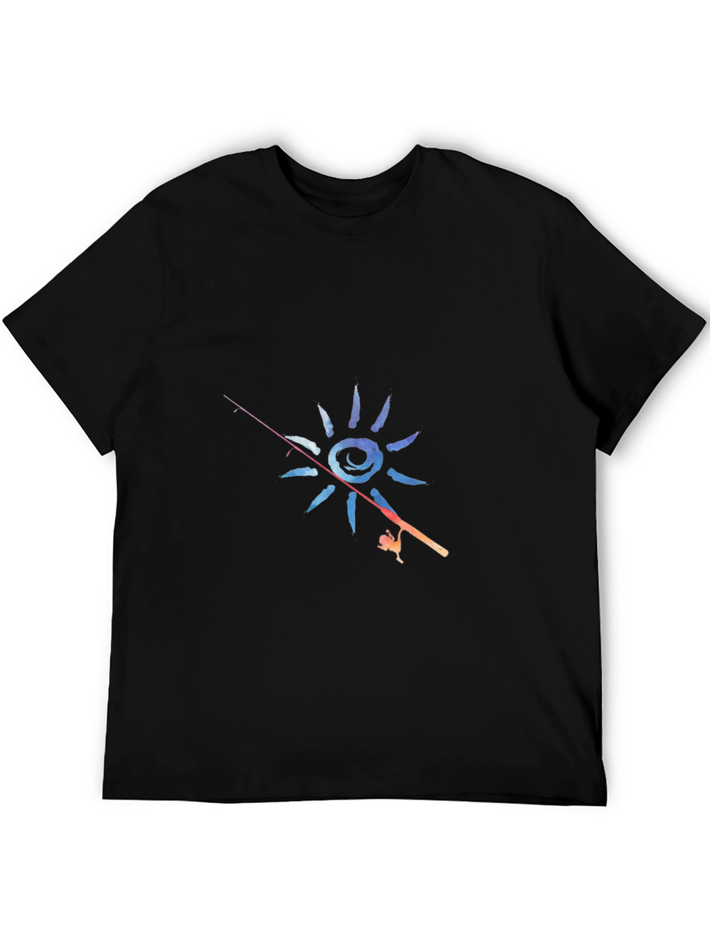 Fishing Sun Graphic T-Shirt