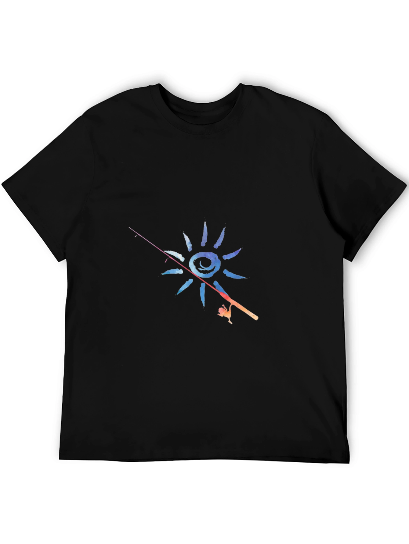 Fishing Sun Graphic T-Shirt