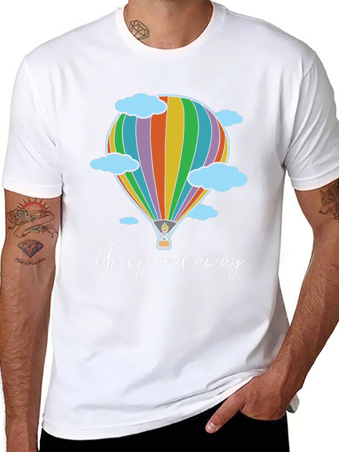 Up Up and Away Hot Air Balloon T-Shirt