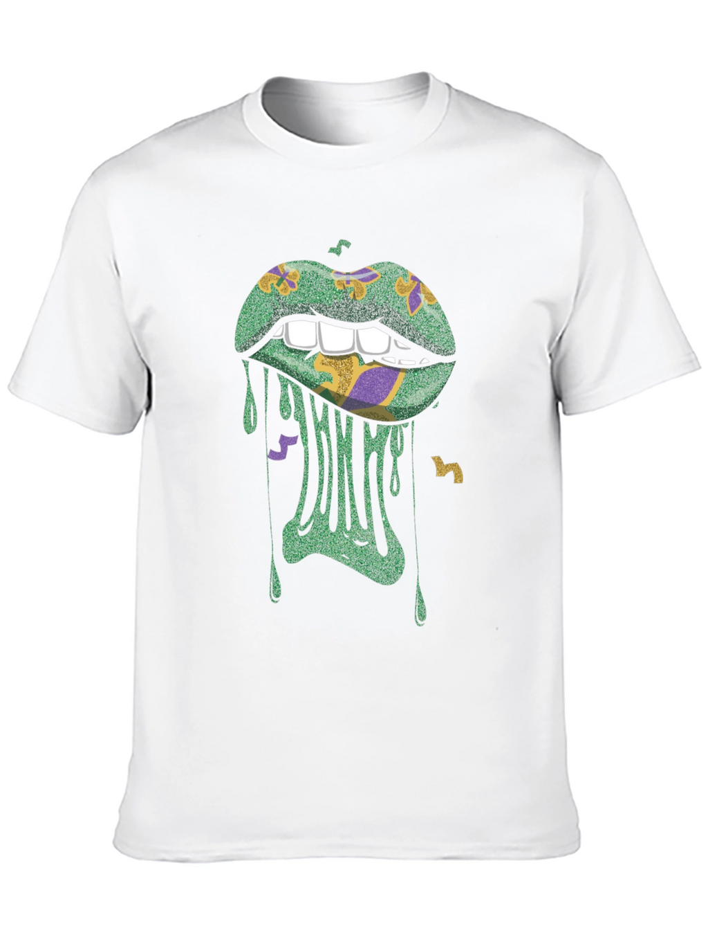 Mardi Gras Lips Graphic Tee