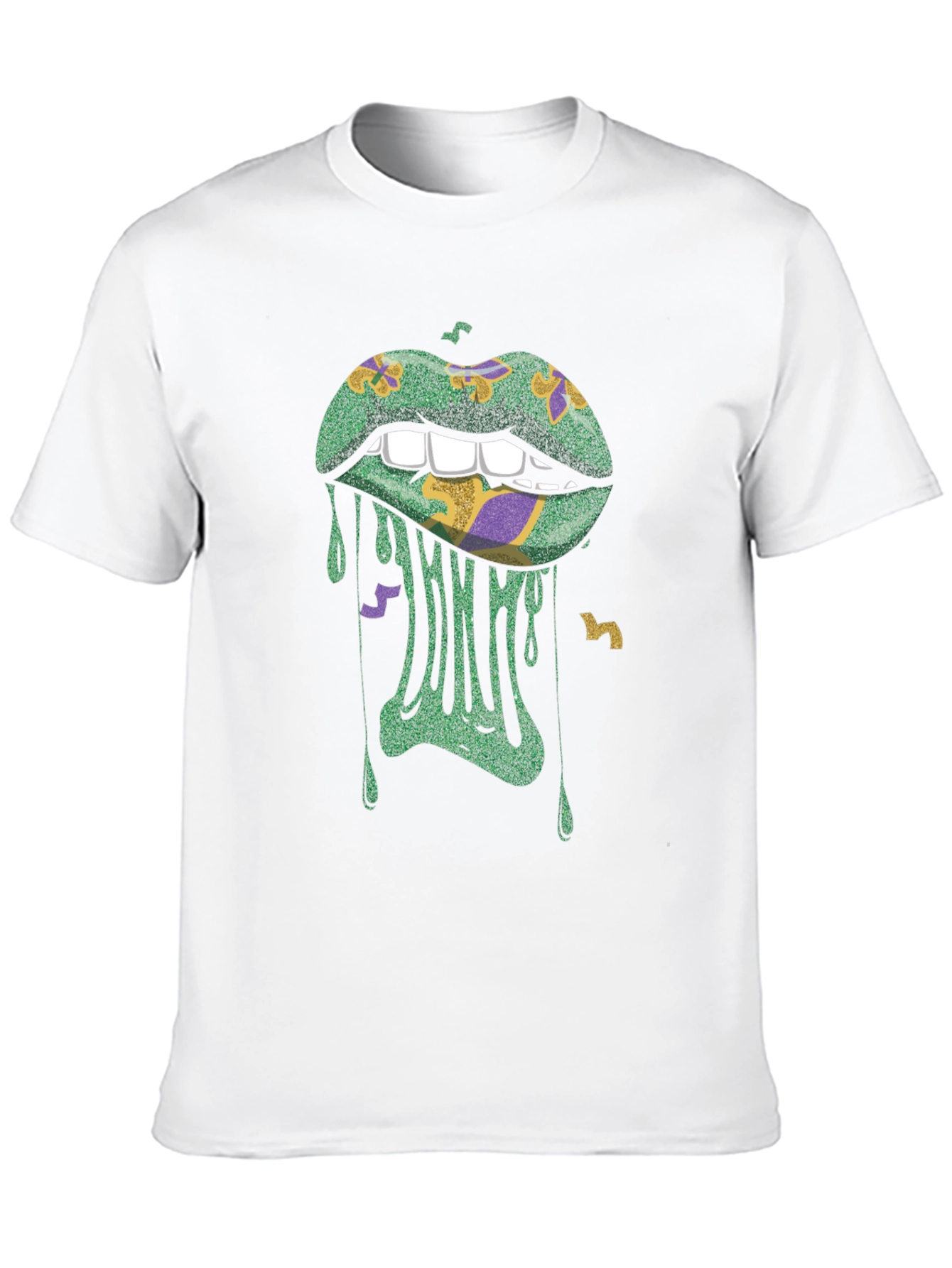 Mardi Gras Lips Graphic Tee