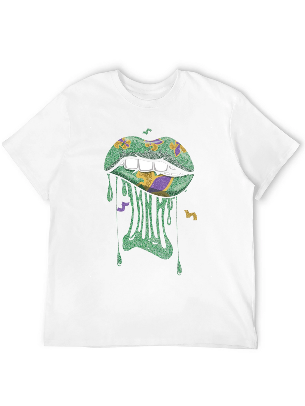 Mardi Gras Lips Graphic Tee