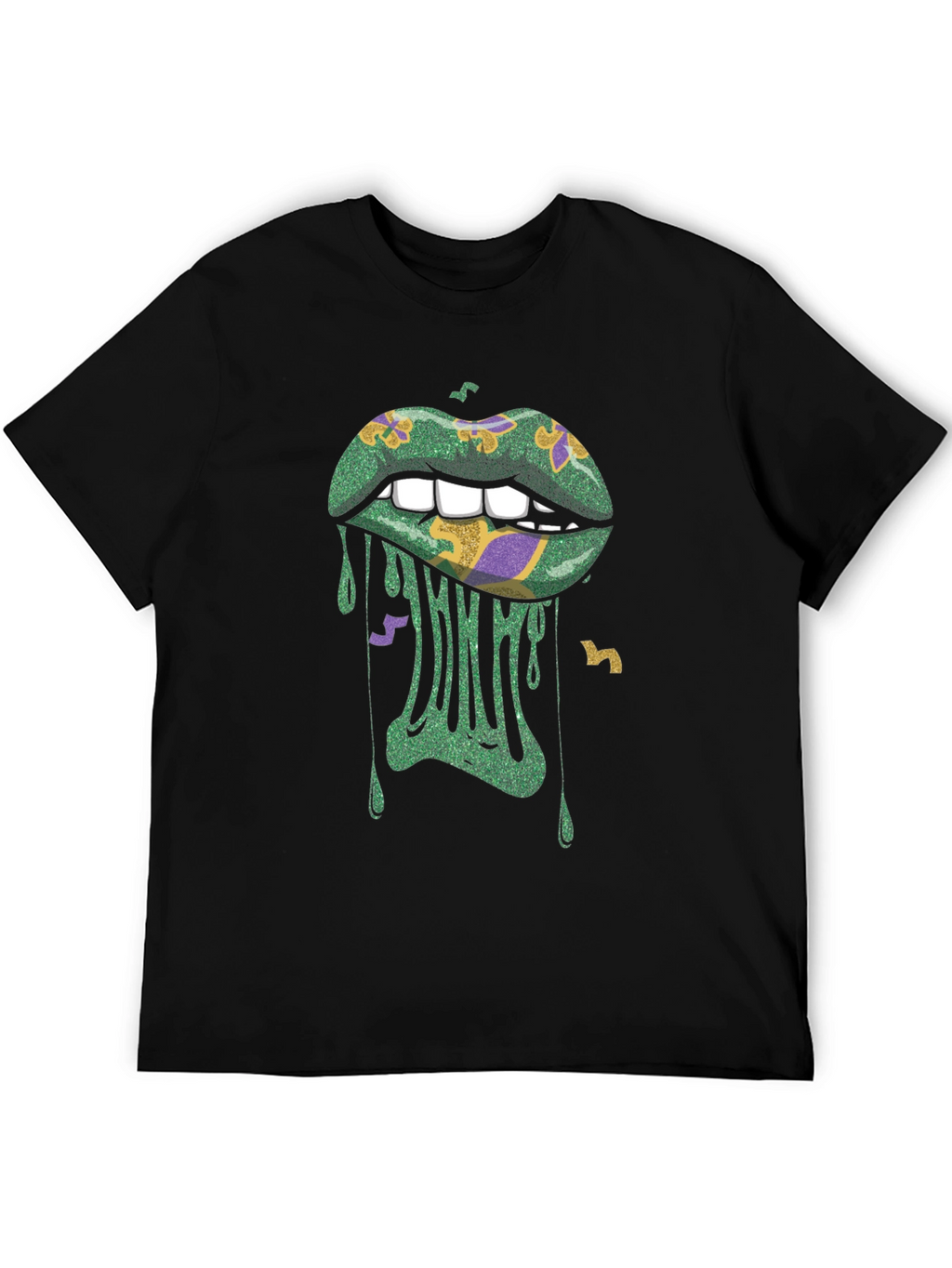 Mardi Gras Lips Graphic Tee