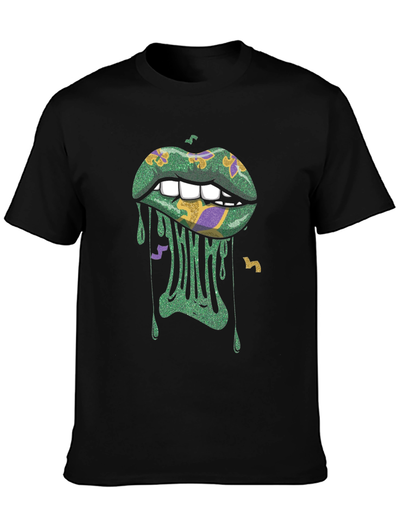 Mardi Gras Lips Graphic Tee