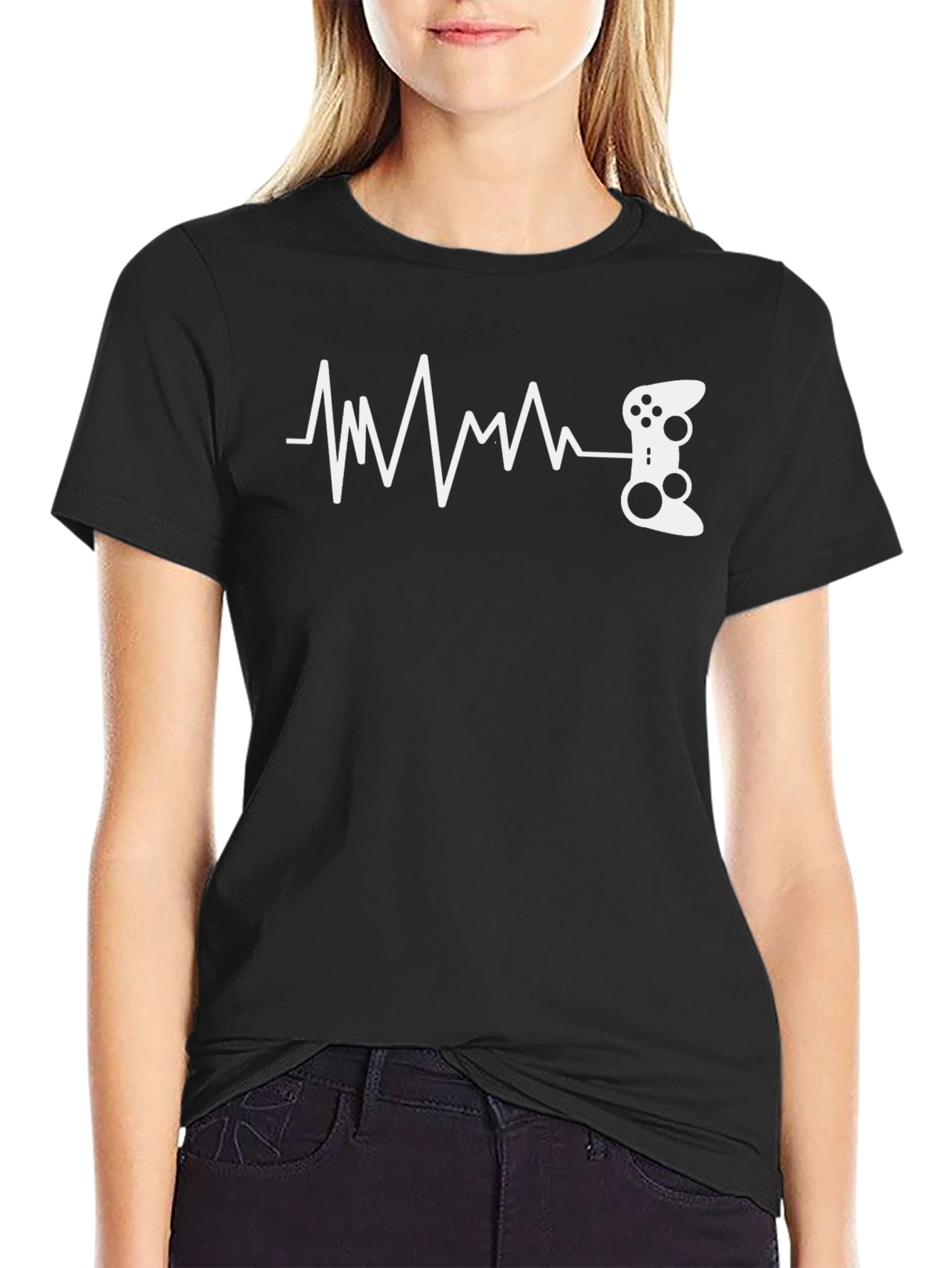 Gamer Heartbeat T-Shirt - Gaming Pulse Tee