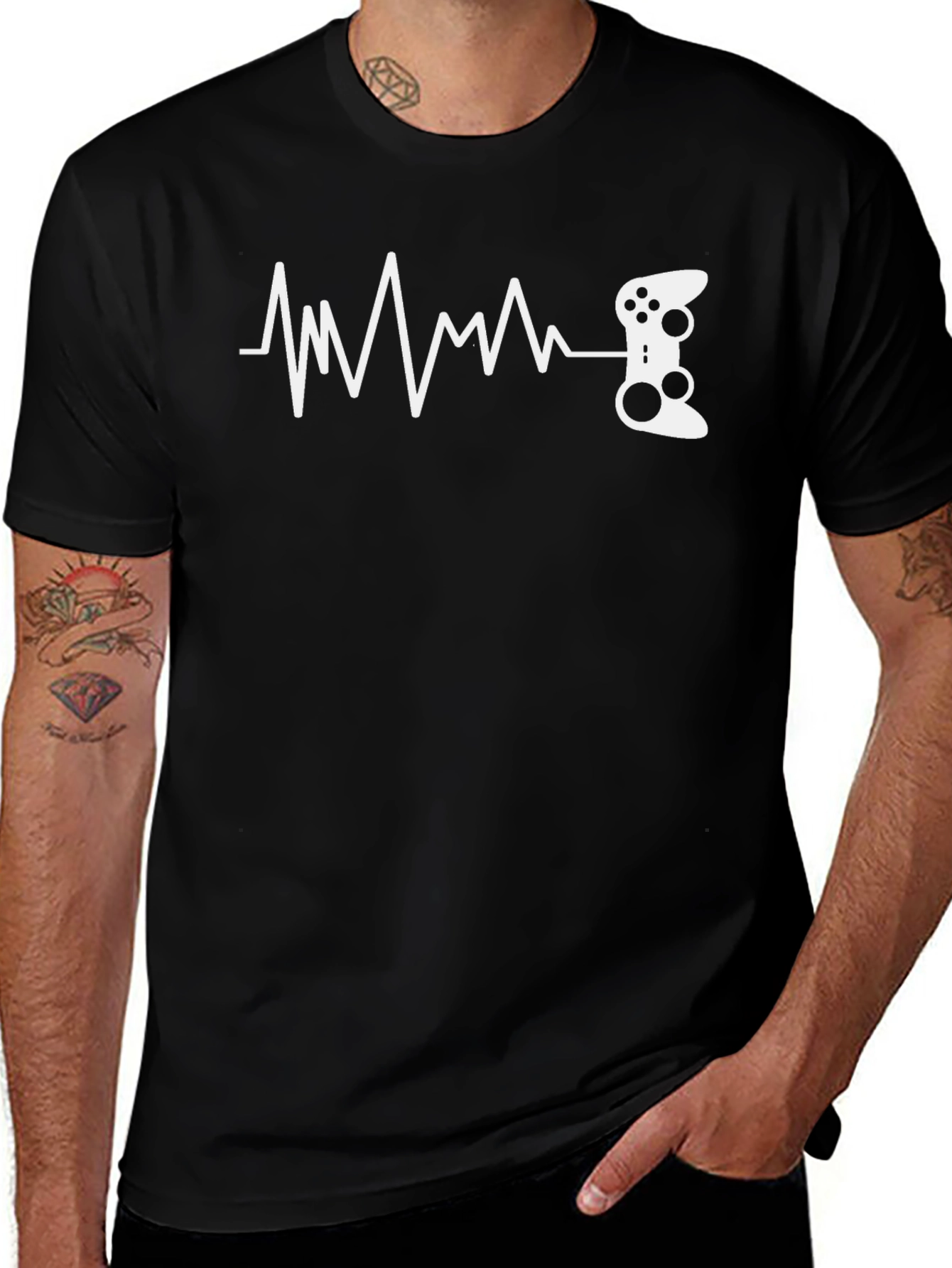 Gamer Heartbeat T-Shirt - Gaming Pulse Tee