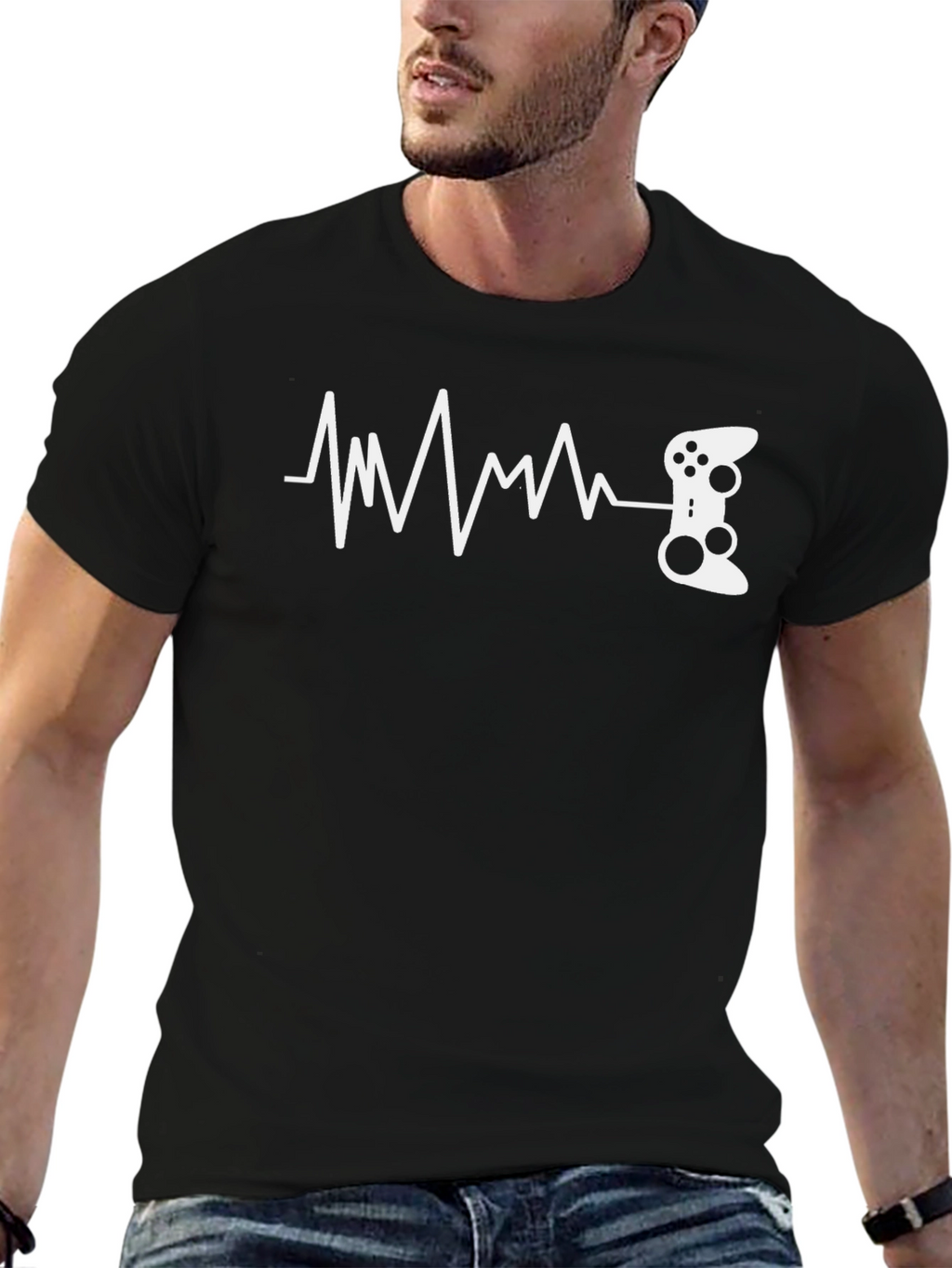 Gamer Heartbeat T-Shirt - Gaming Pulse Tee