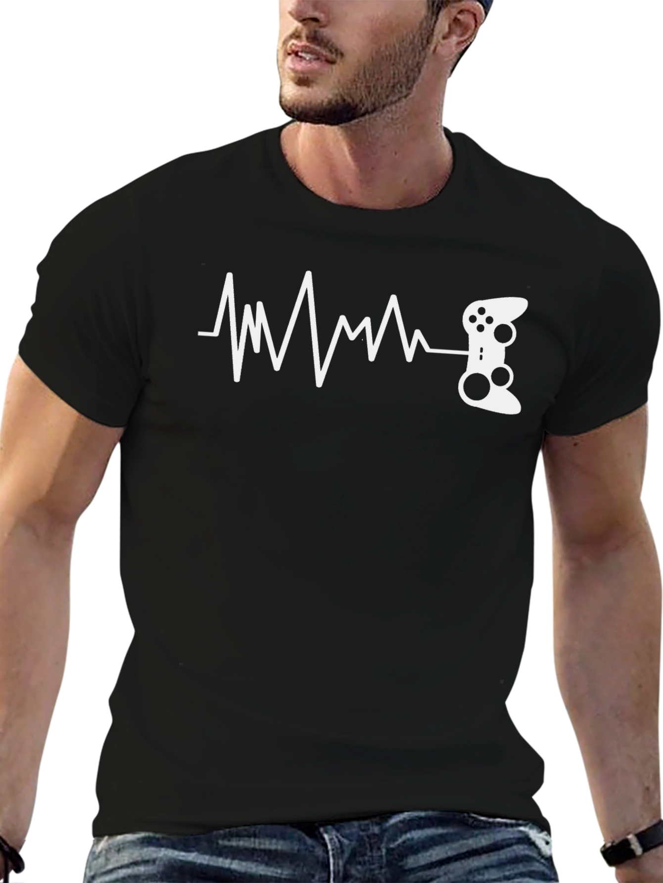 Gamer Heartbeat T-Shirt - Gaming Pulse Tee