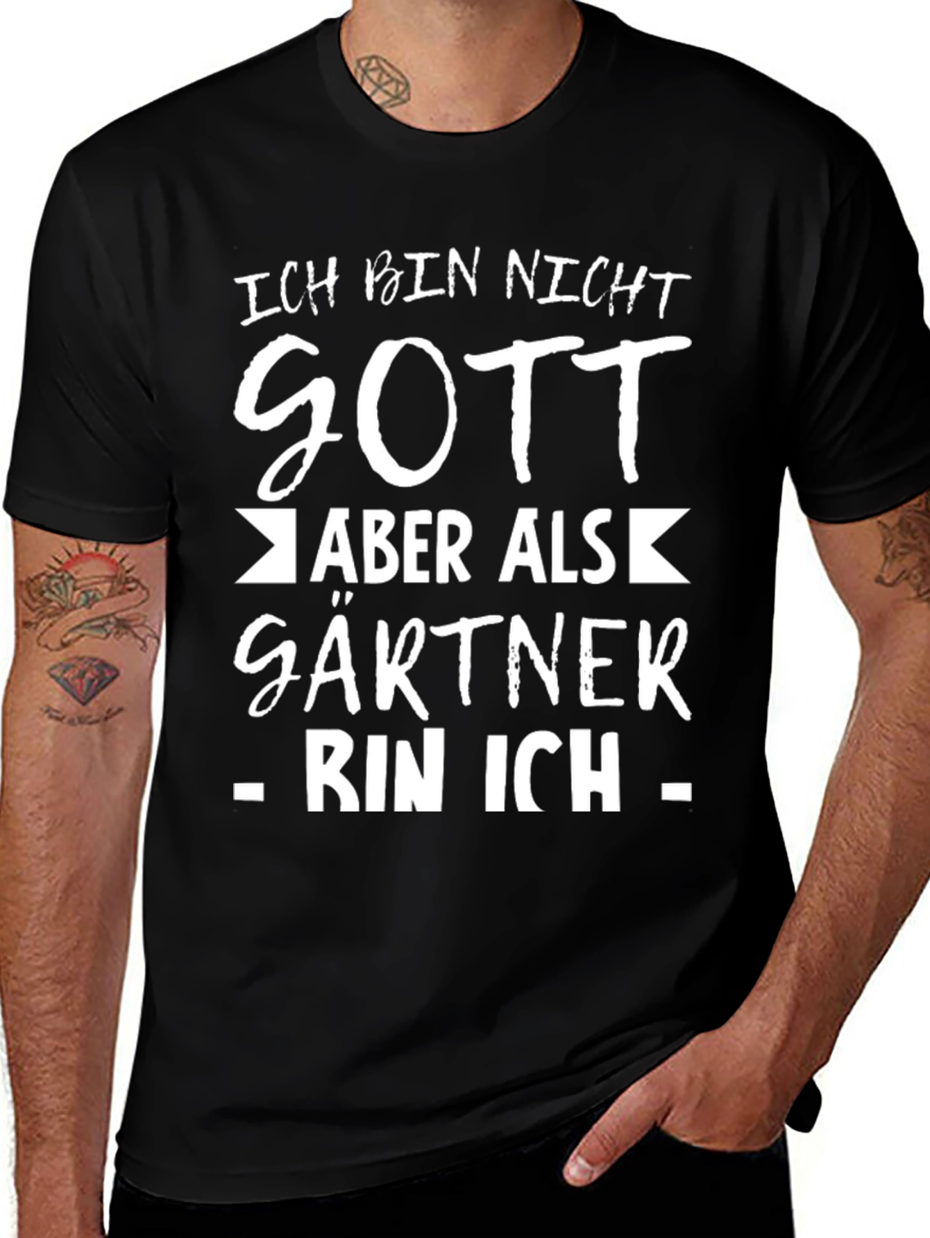 Gardener T-Shirt - Ich Bin Nicht Gott Aber Als Gartner