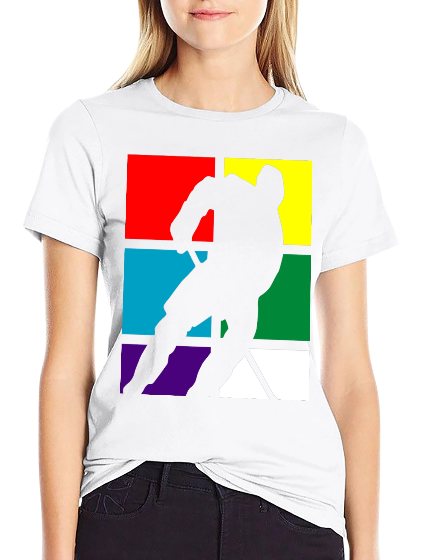 Retro Hockey Player Graphic Tee