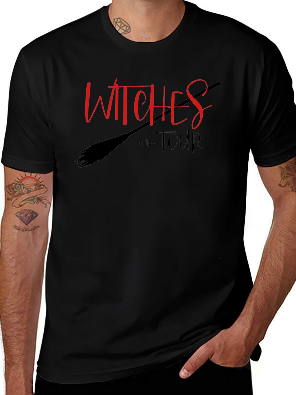 Witches on Tour Black Graphic Tee