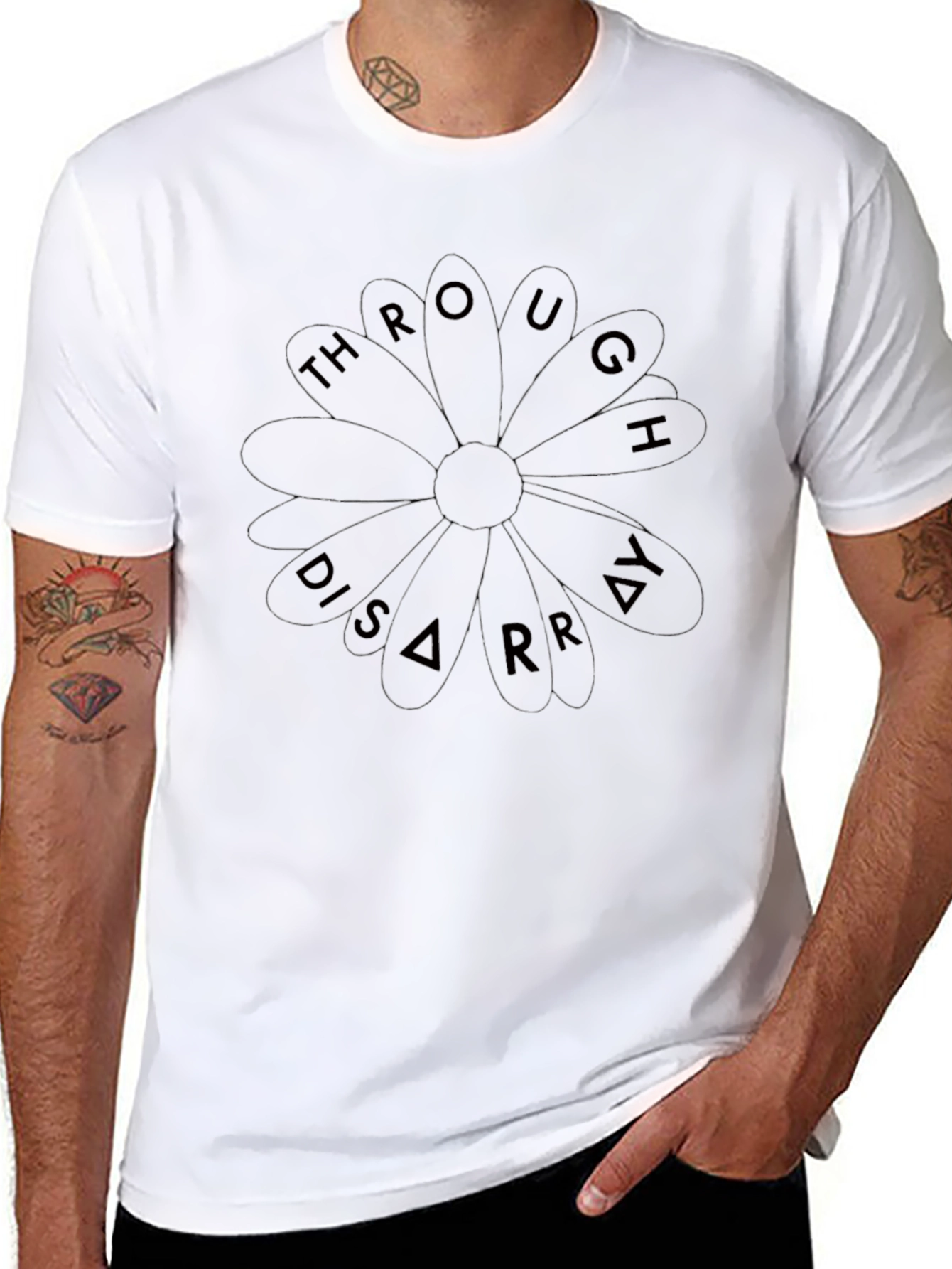 Through Disarray Black T-Shirt