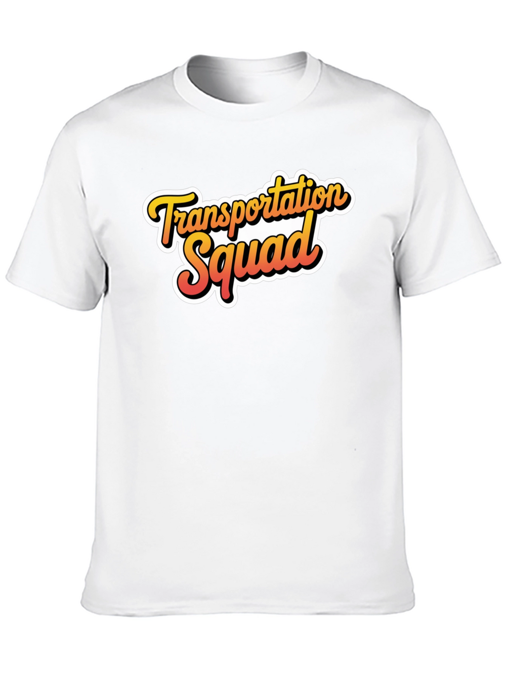 Transportation Squad Graphic Tee - Black Cotton Blend