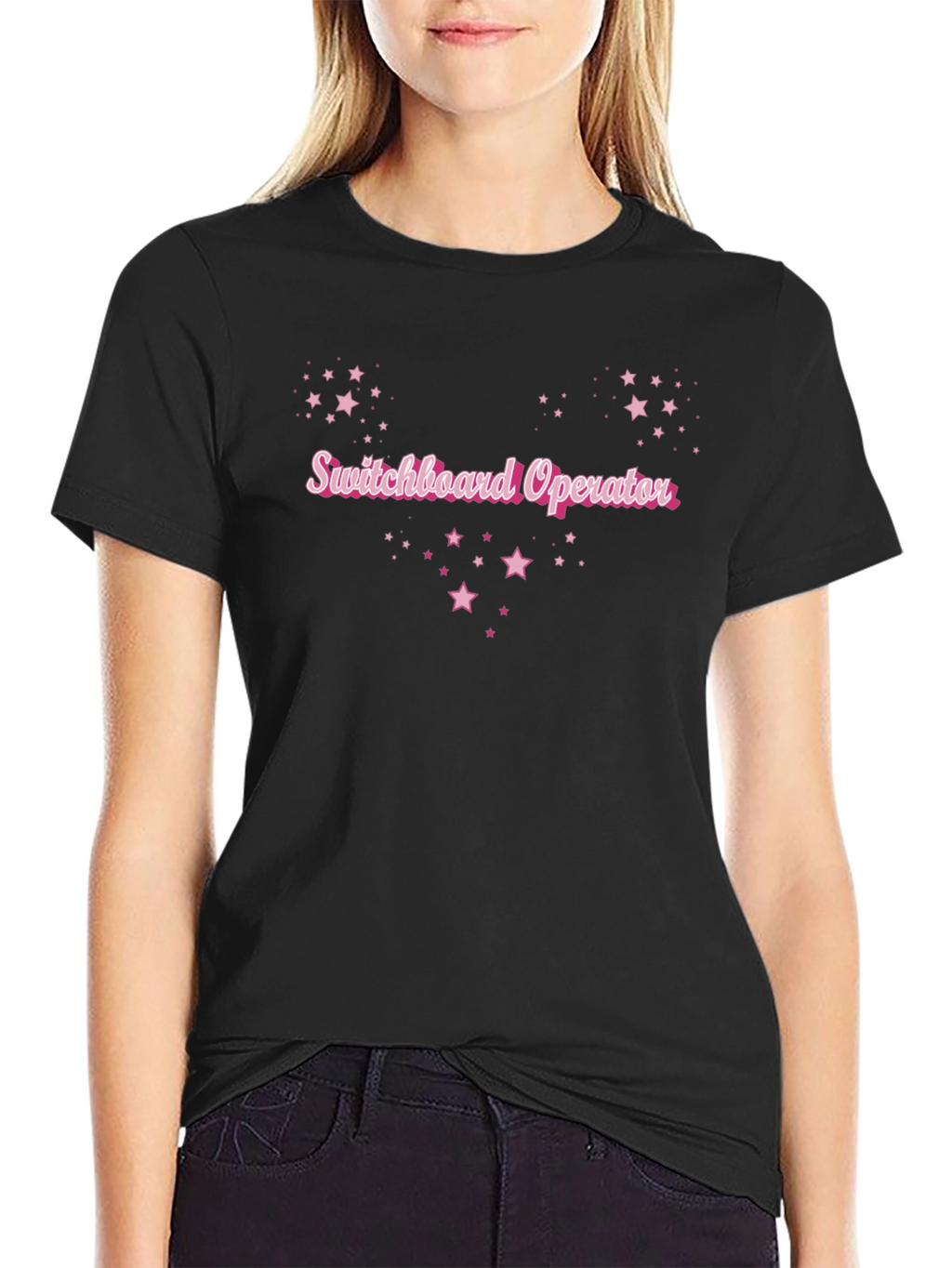 Switchboard Operator Pink Star T-Shirt