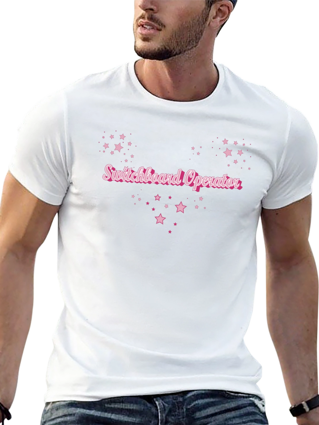 Switchboard Operator Pink Star T-Shirt