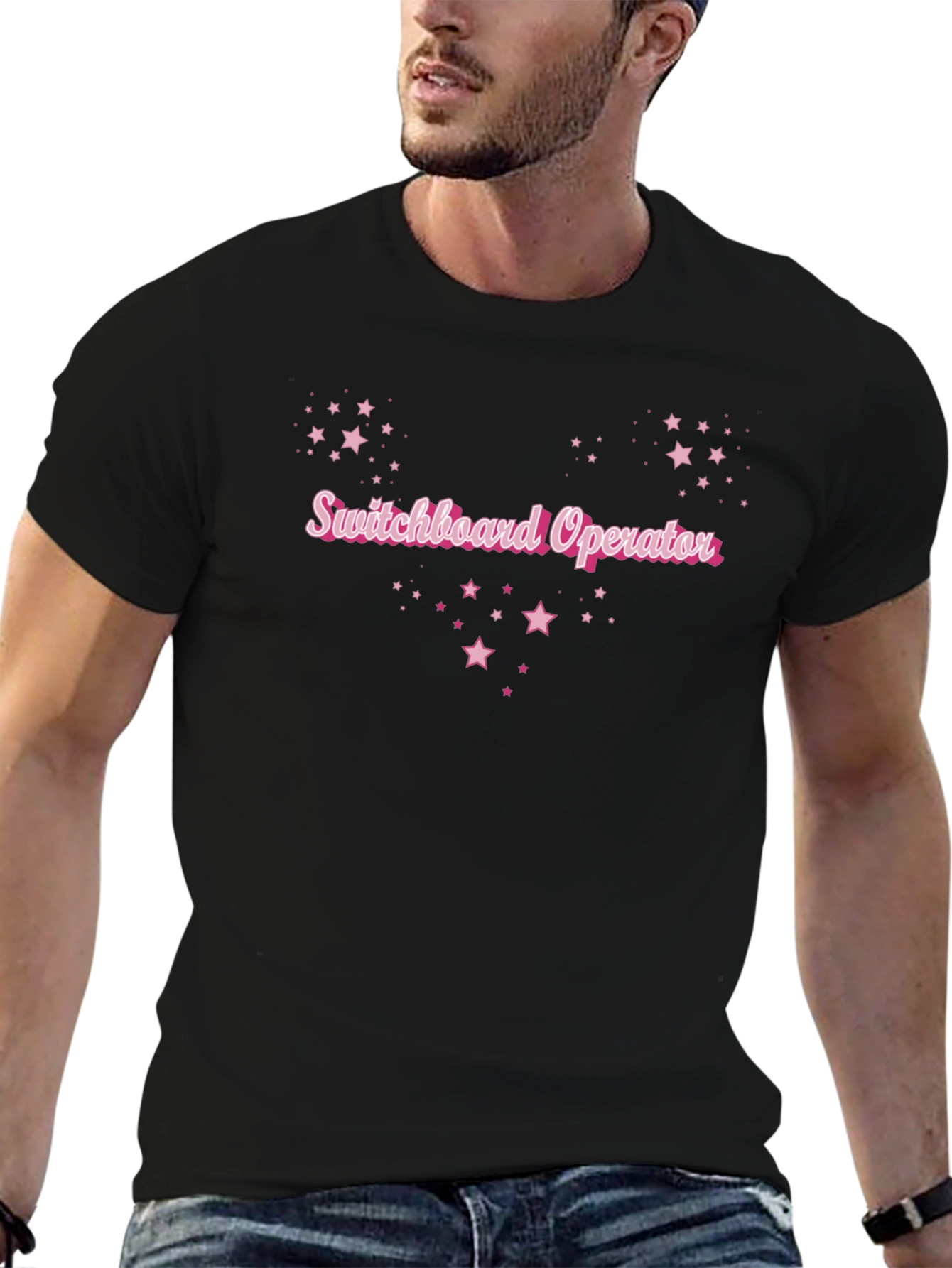 Switchboard Operator Pink Star T-Shirt