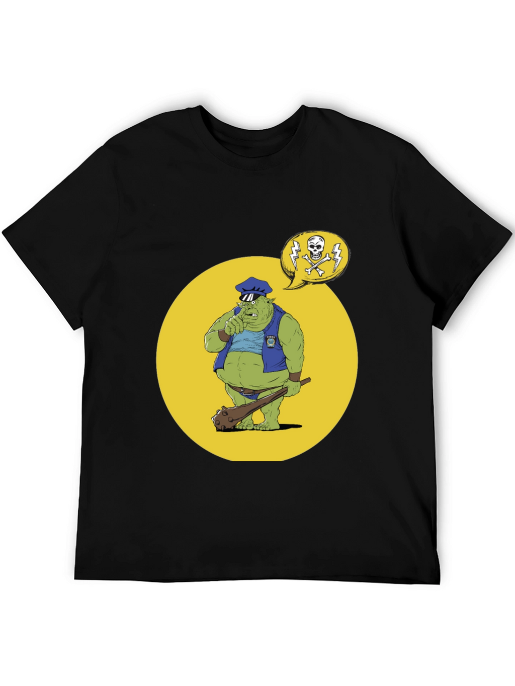 Troll Police T-Shirt - Funny Cartoon Design