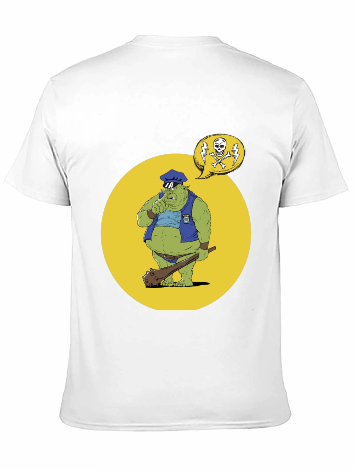 Troll Police T-Shirt - Funny Cartoon Design