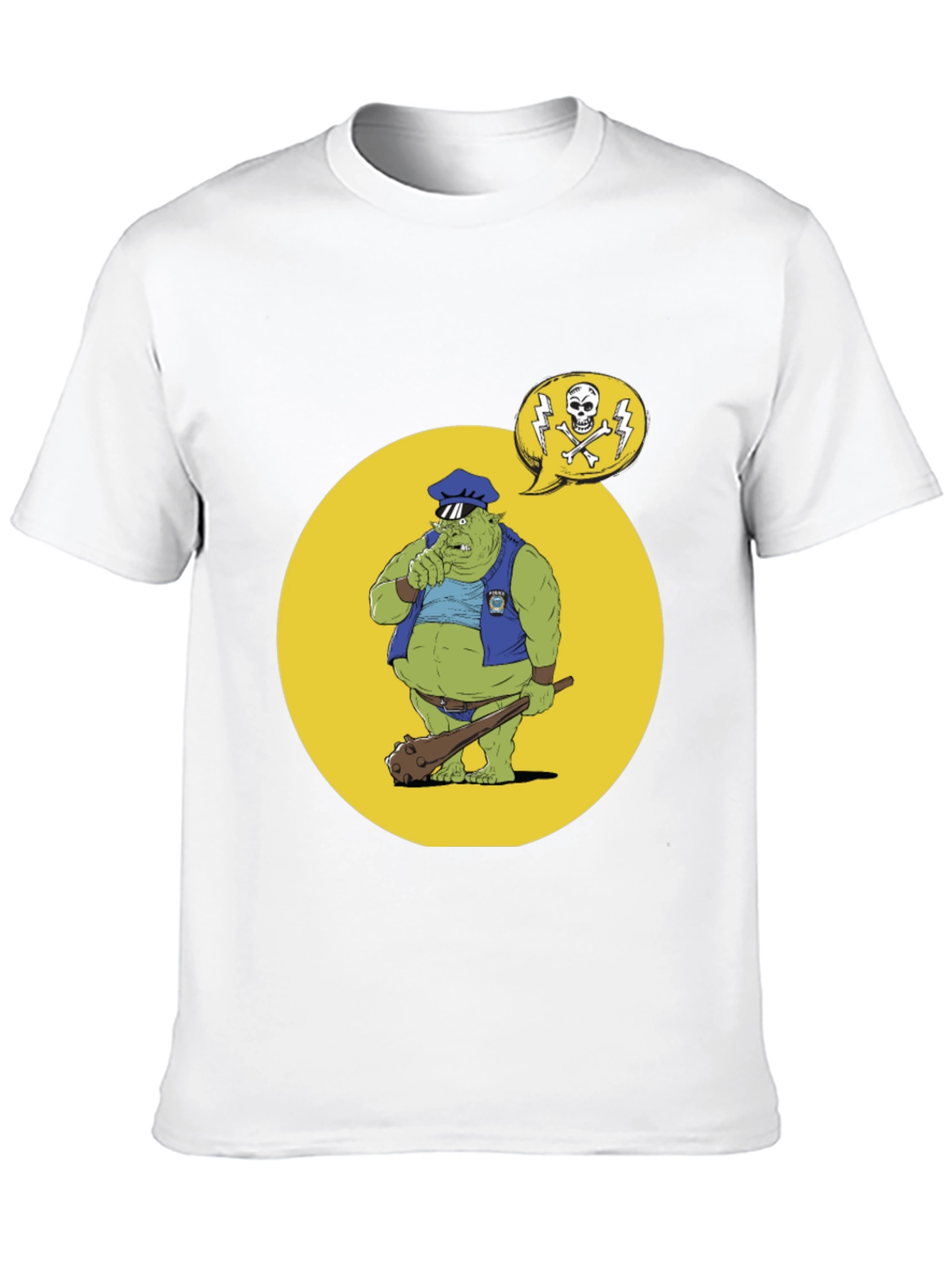 Troll Police T-Shirt - Funny Cartoon Design
