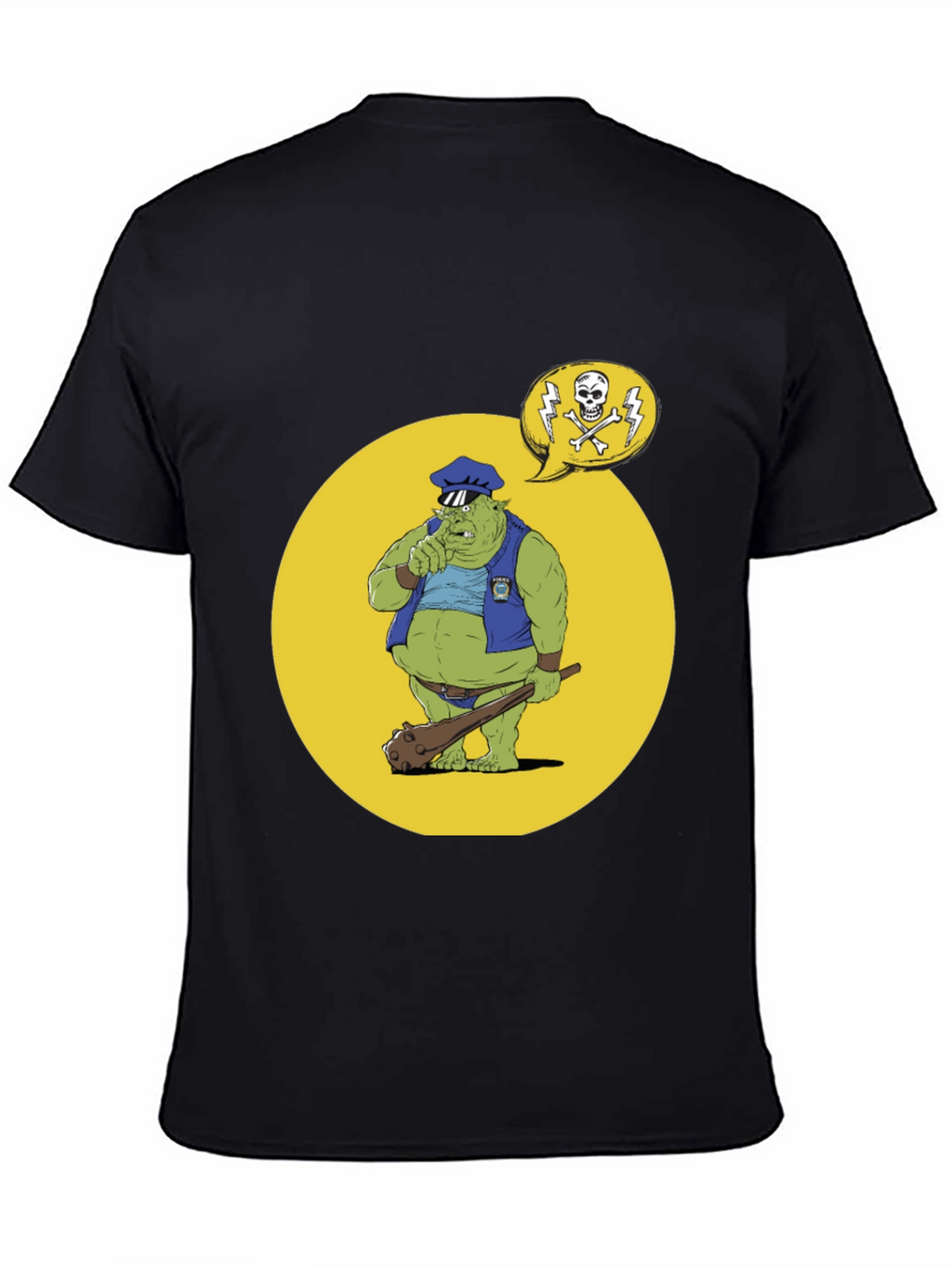 Troll Police T-Shirt - Funny Cartoon Design