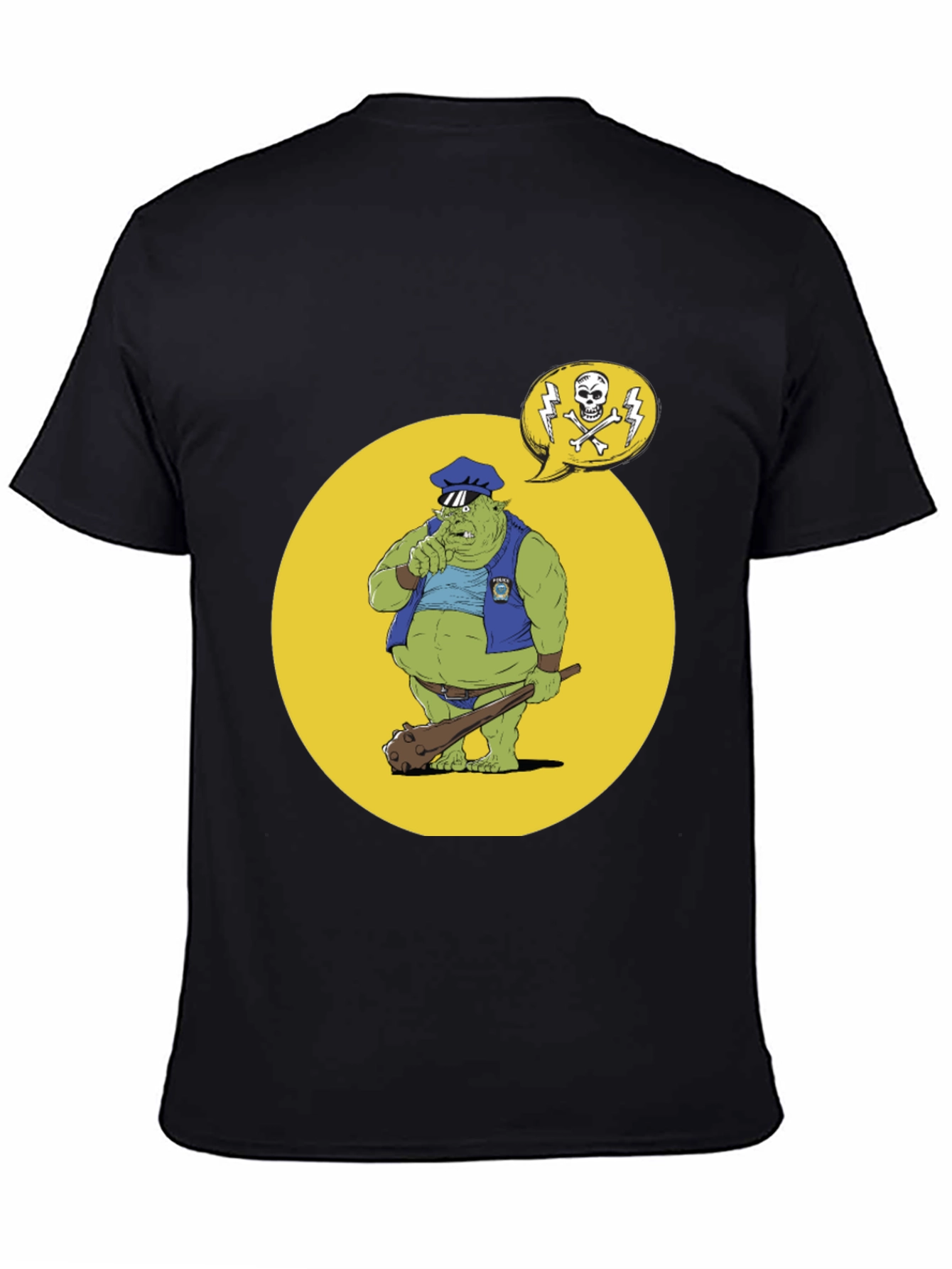 Troll Police T-Shirt - Funny Cartoon Design