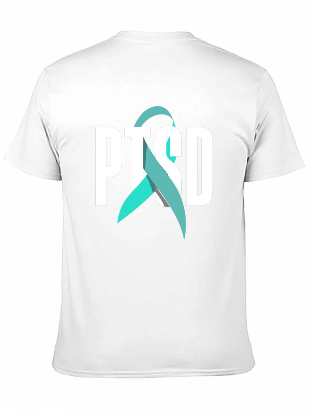 PTSD Awareness Ribbon Graphic Tee - Black
