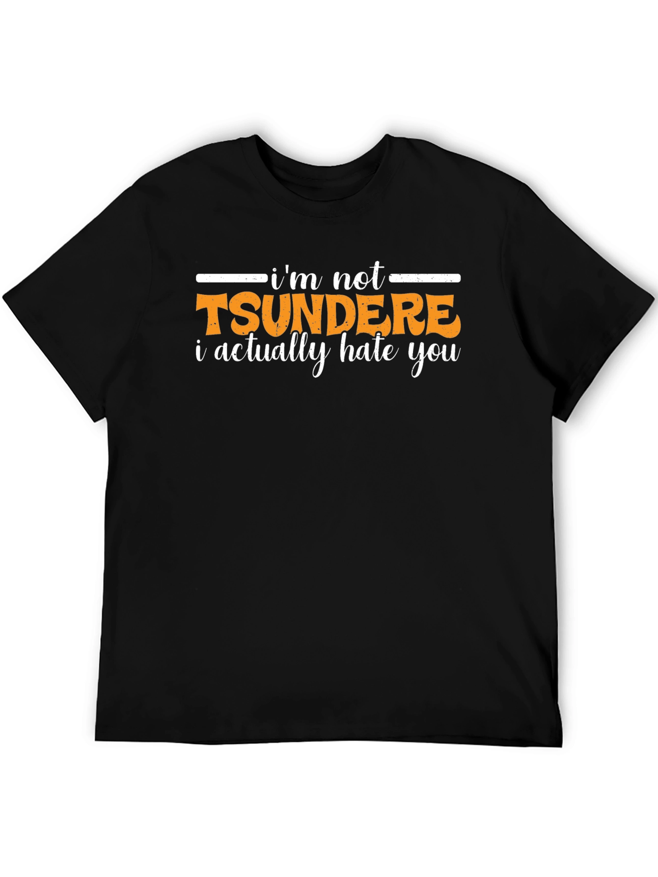 Tsundere Humor Graphic T-Shirt - Funny Anime Style Tee