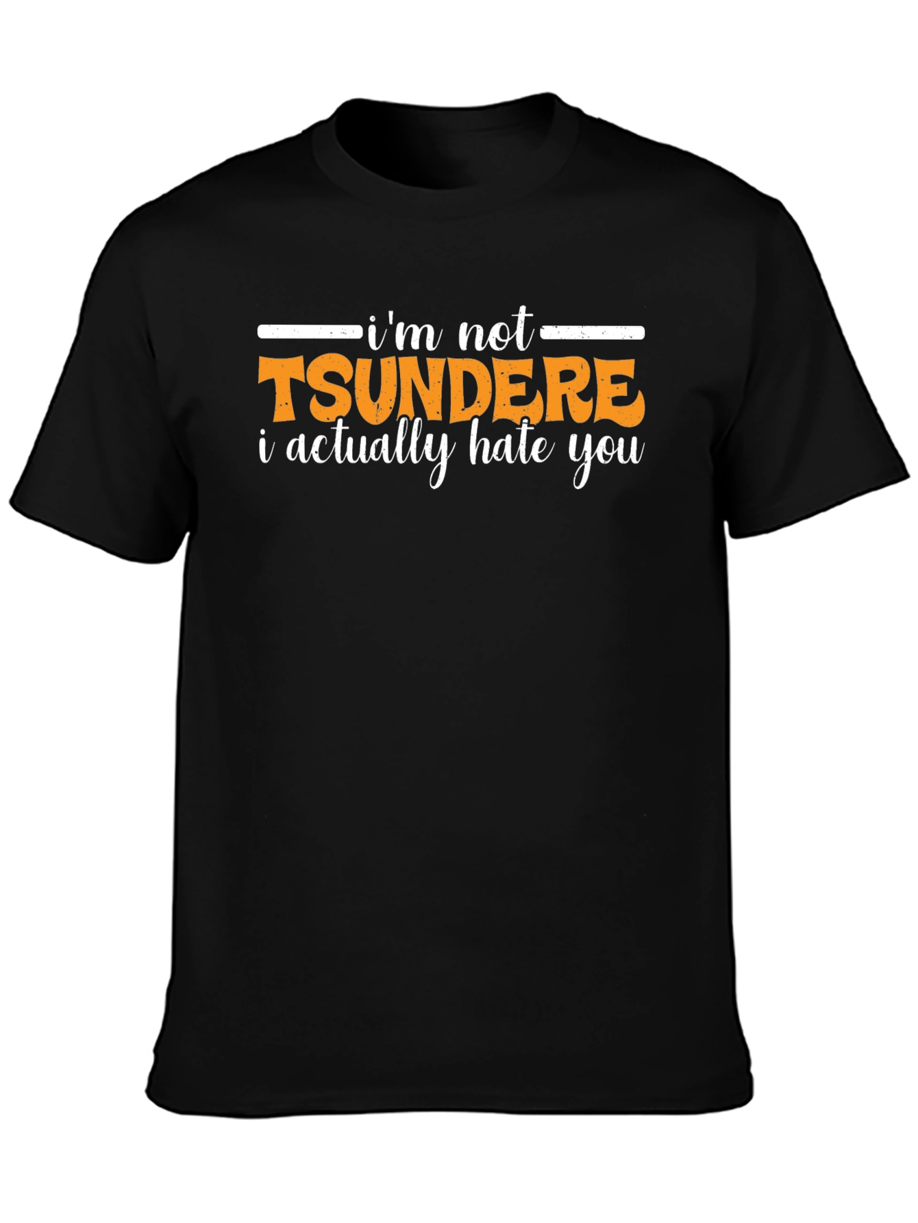 Tsundere Humor Graphic T-Shirt - Funny Anime Style Tee