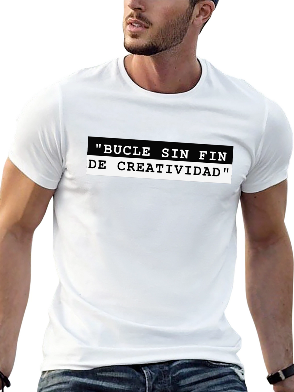 Creative Loop Black Graphic Tee