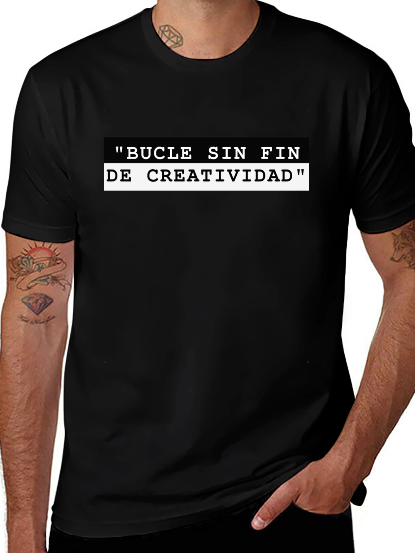 Creative Loop Black Graphic Tee