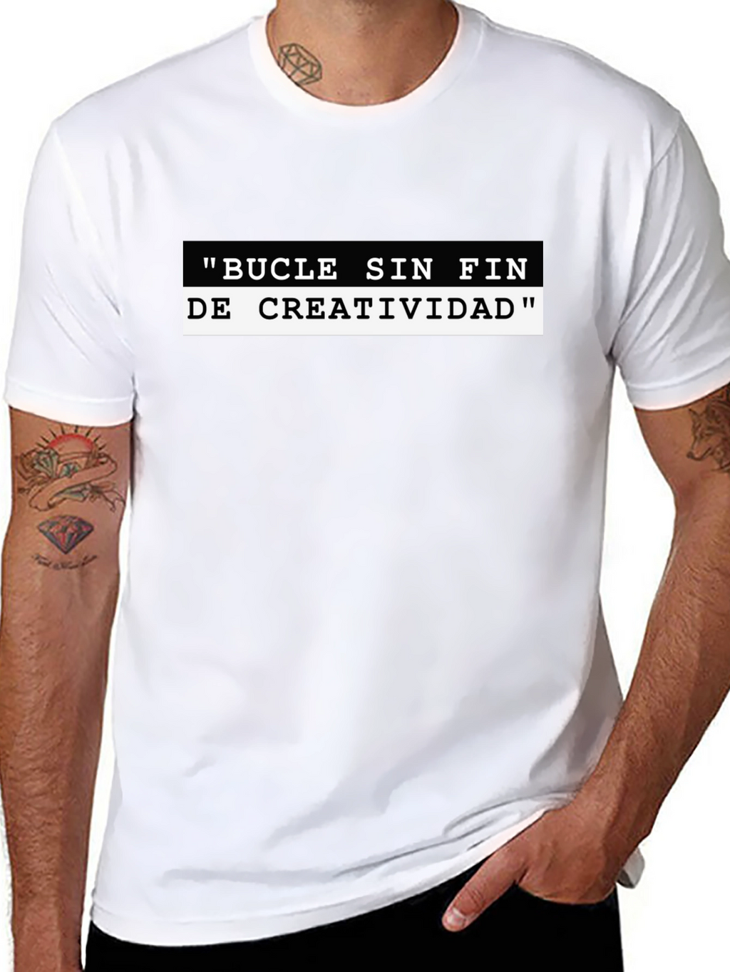 Creative Loop Black Graphic Tee