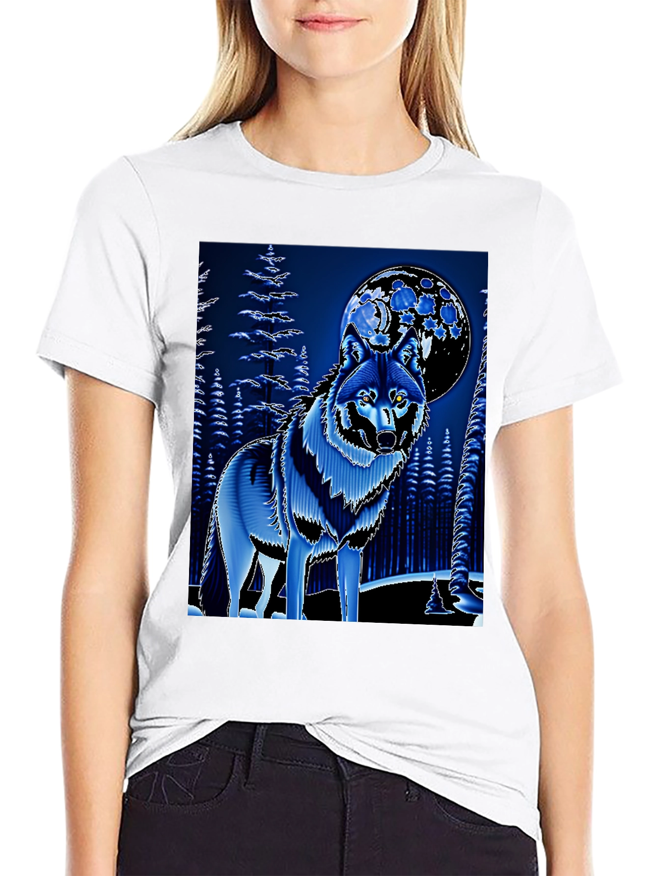 Wolf & Moon Graphic Tee