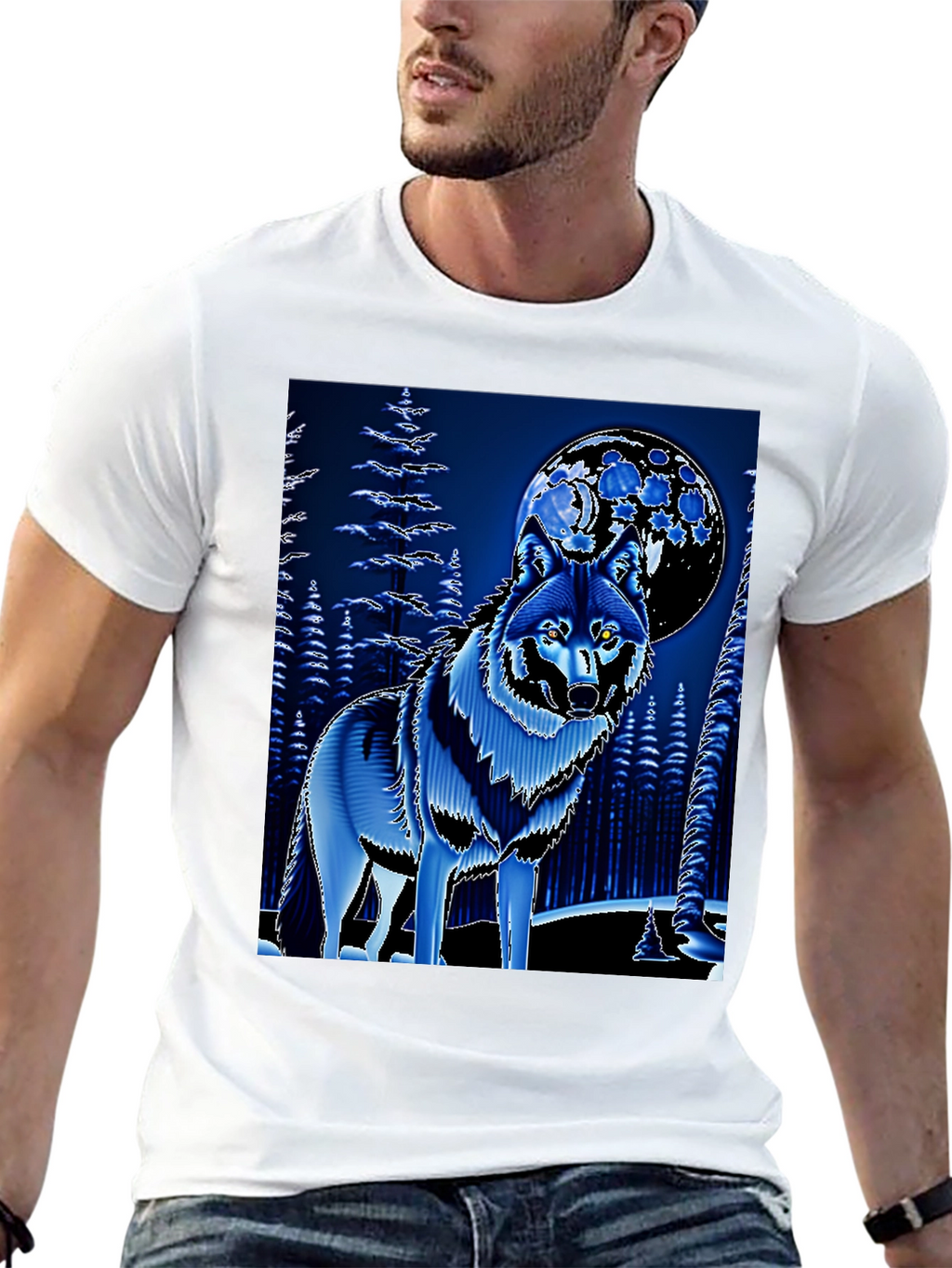 Wolf & Moon Graphic Tee