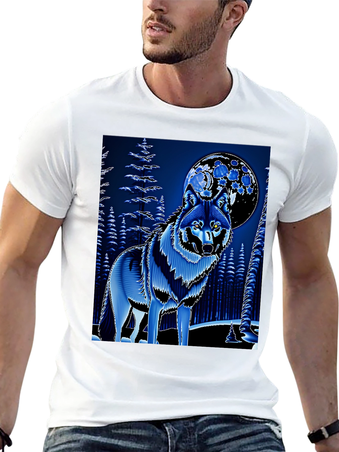 Wolf & Moon Graphic Tee