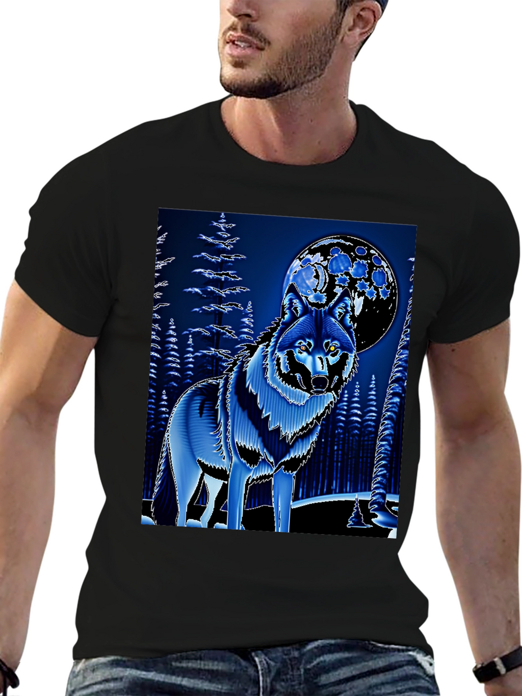 Wolf & Moon Graphic Tee